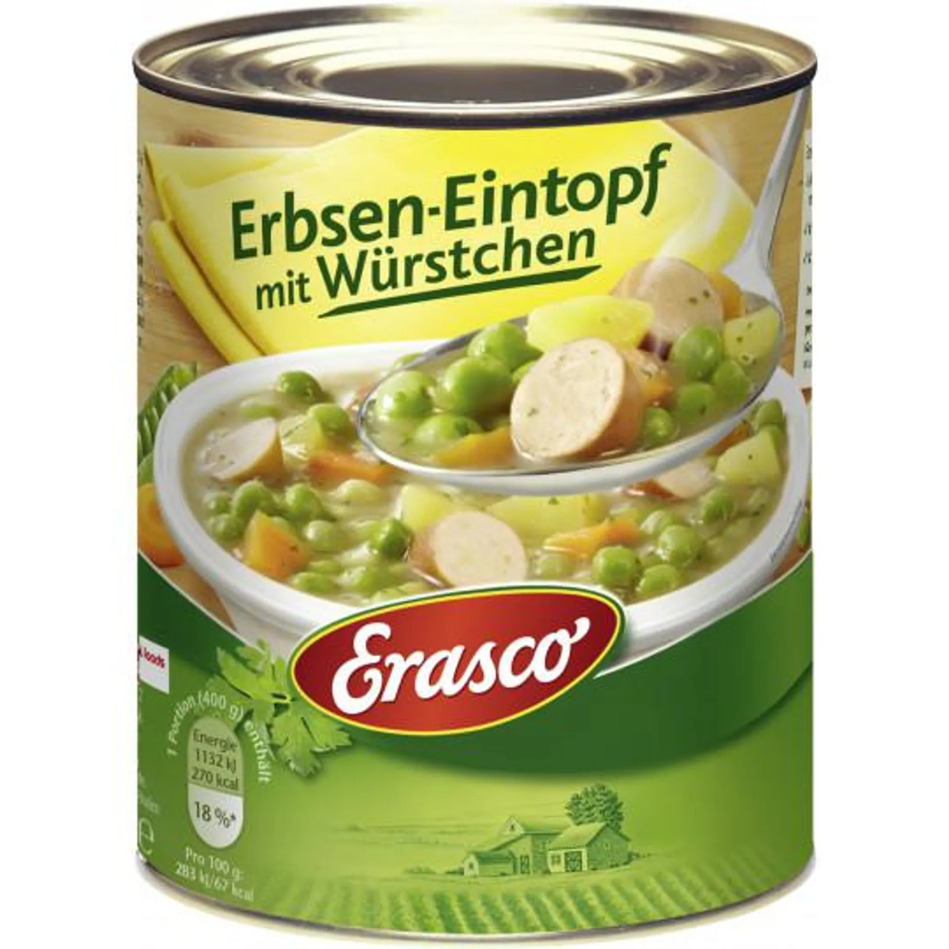 Erasco Erbsen-Eintopf mit Würstchen 800G