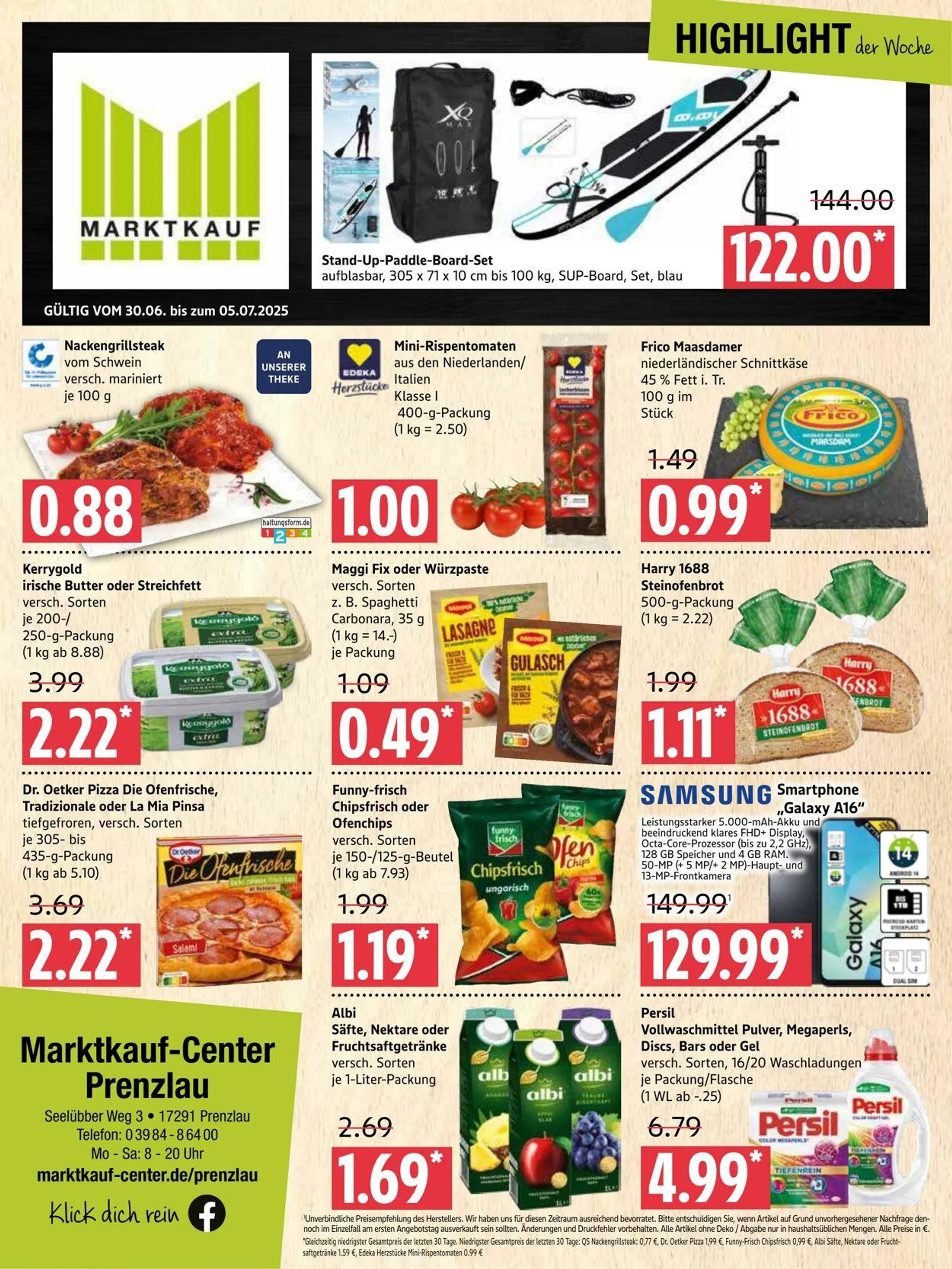 Marktkauf Aktueller Prospekt von 30. Juni bis 5. Juli 2025 - Prospekt seite 1