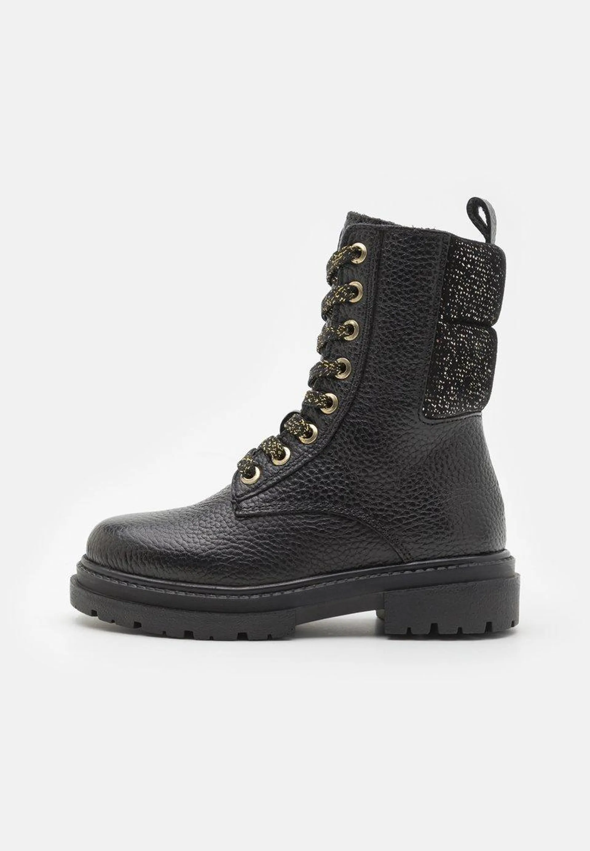 LEATHER - Lace-up boots - black