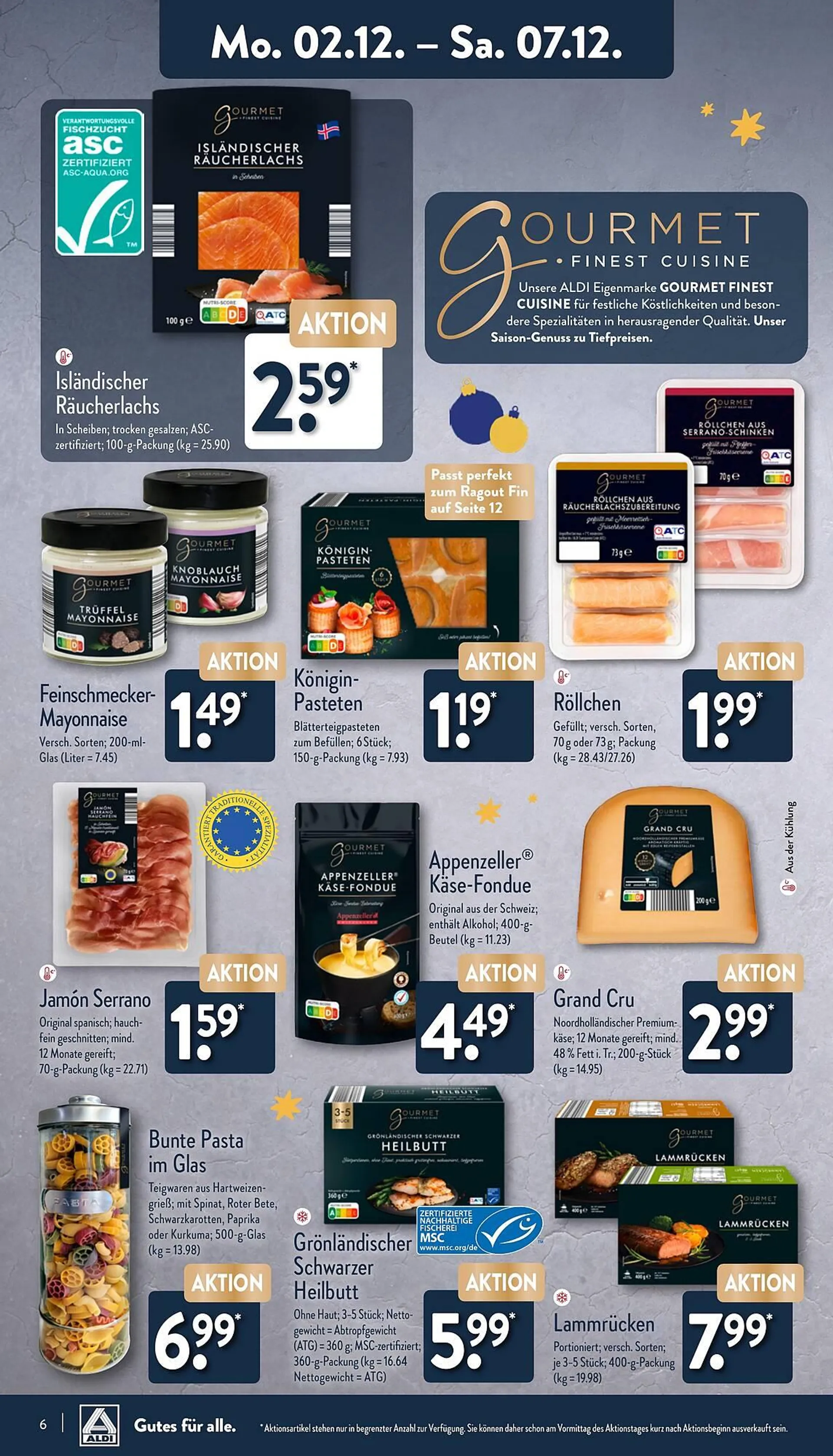 Aldi Nord Prospekt von 2. Dezember bis 7. Dezember 2024 - Prospekt seite 6