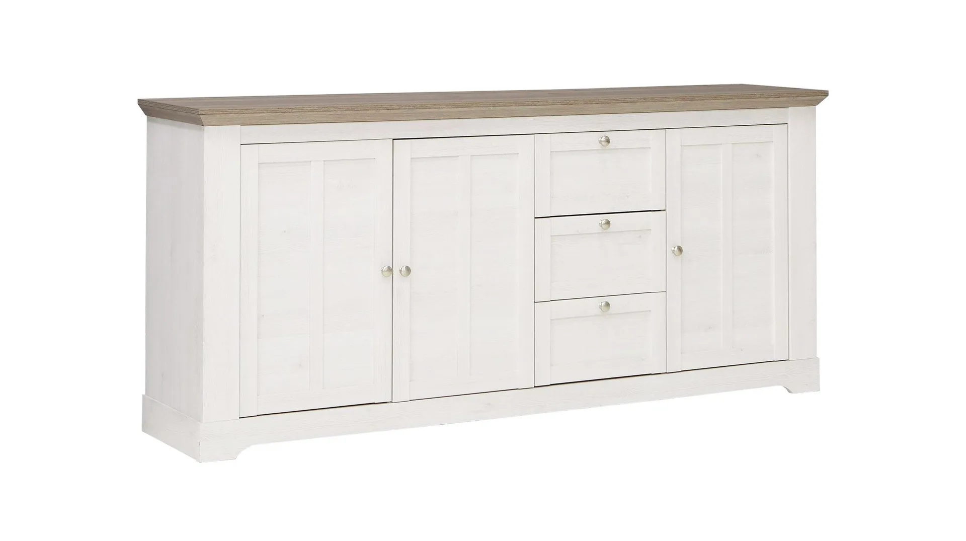 Sideboard Schneeeiche 205 cm 3-türig - ILOPPA