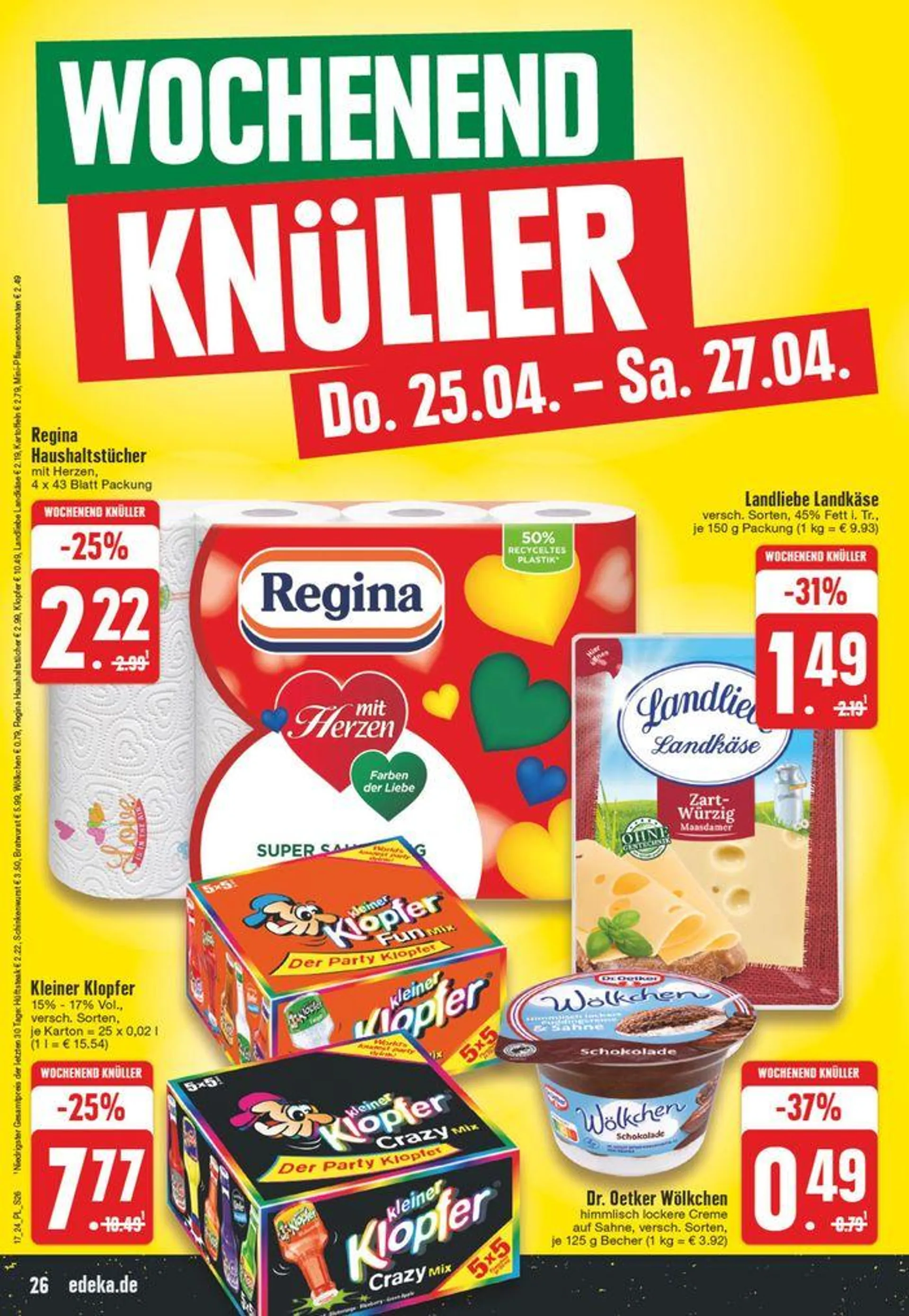 Edeka flugblatt von 21. April bis 27. April 2024 - Prospekt seite 26