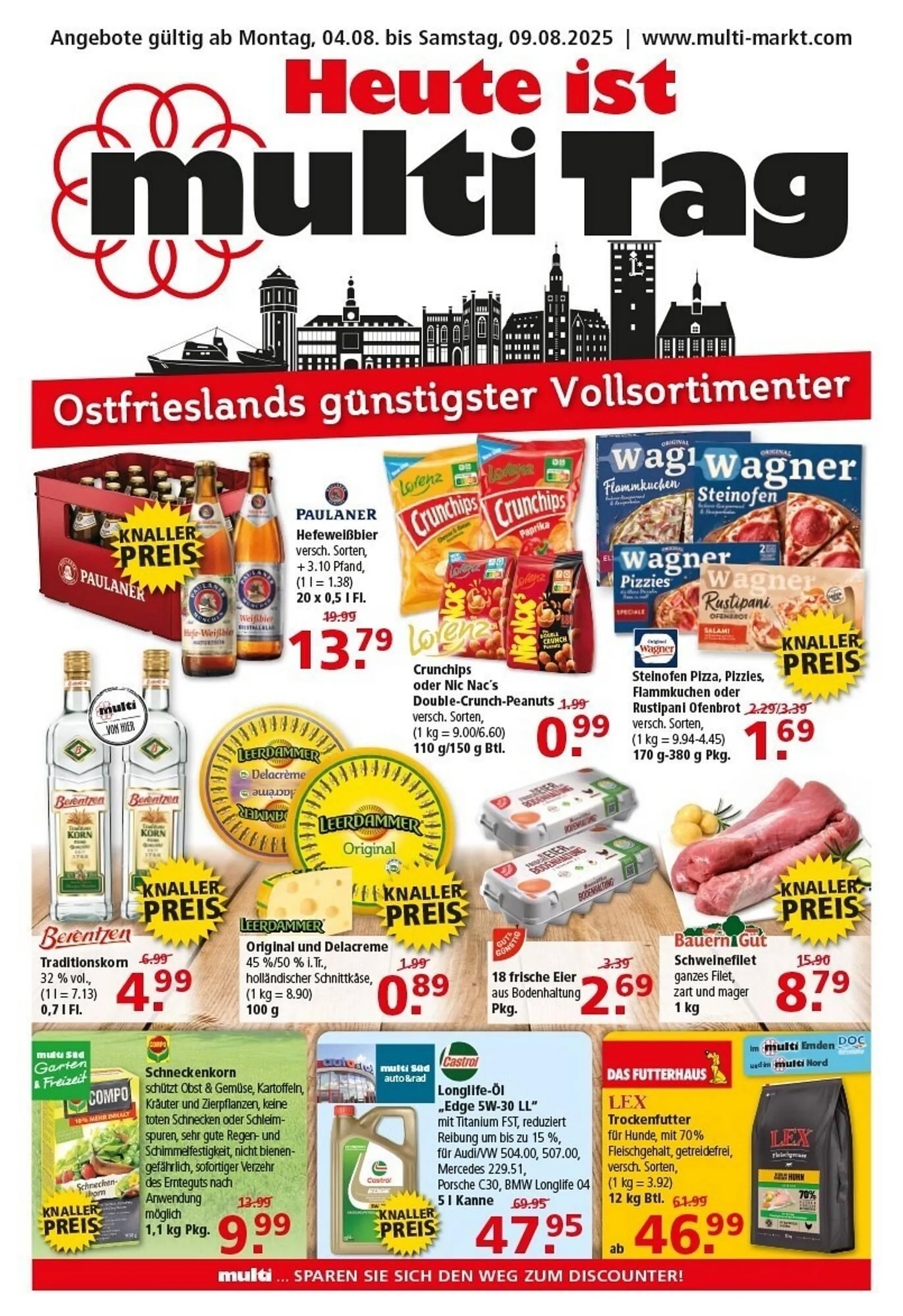 Multi Markt Prospekt von 4. August bis 9. August 2025 - Prospekt seite 1