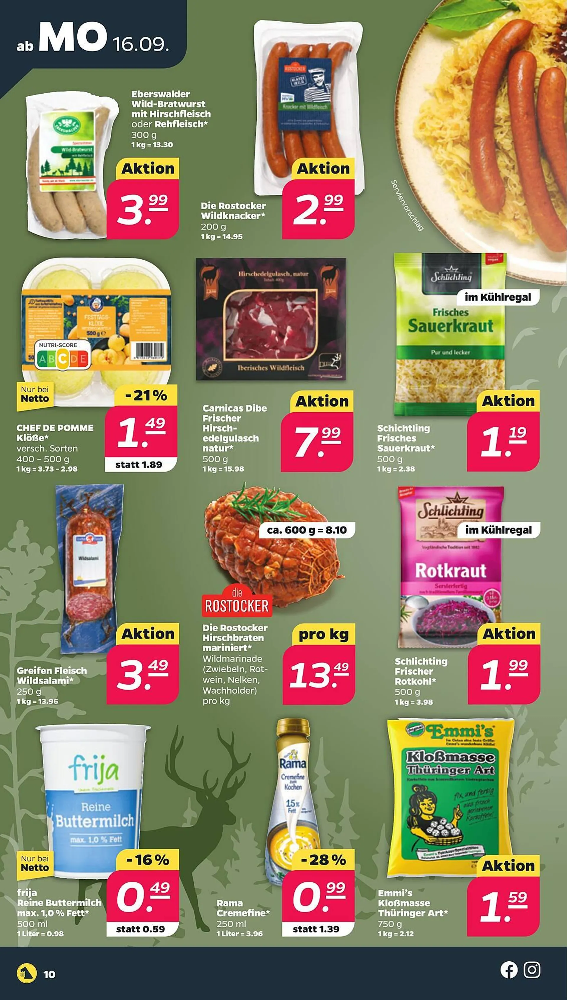 NETTO Prospekt von 16. September bis 21. September 2024 - Prospekt seite 10