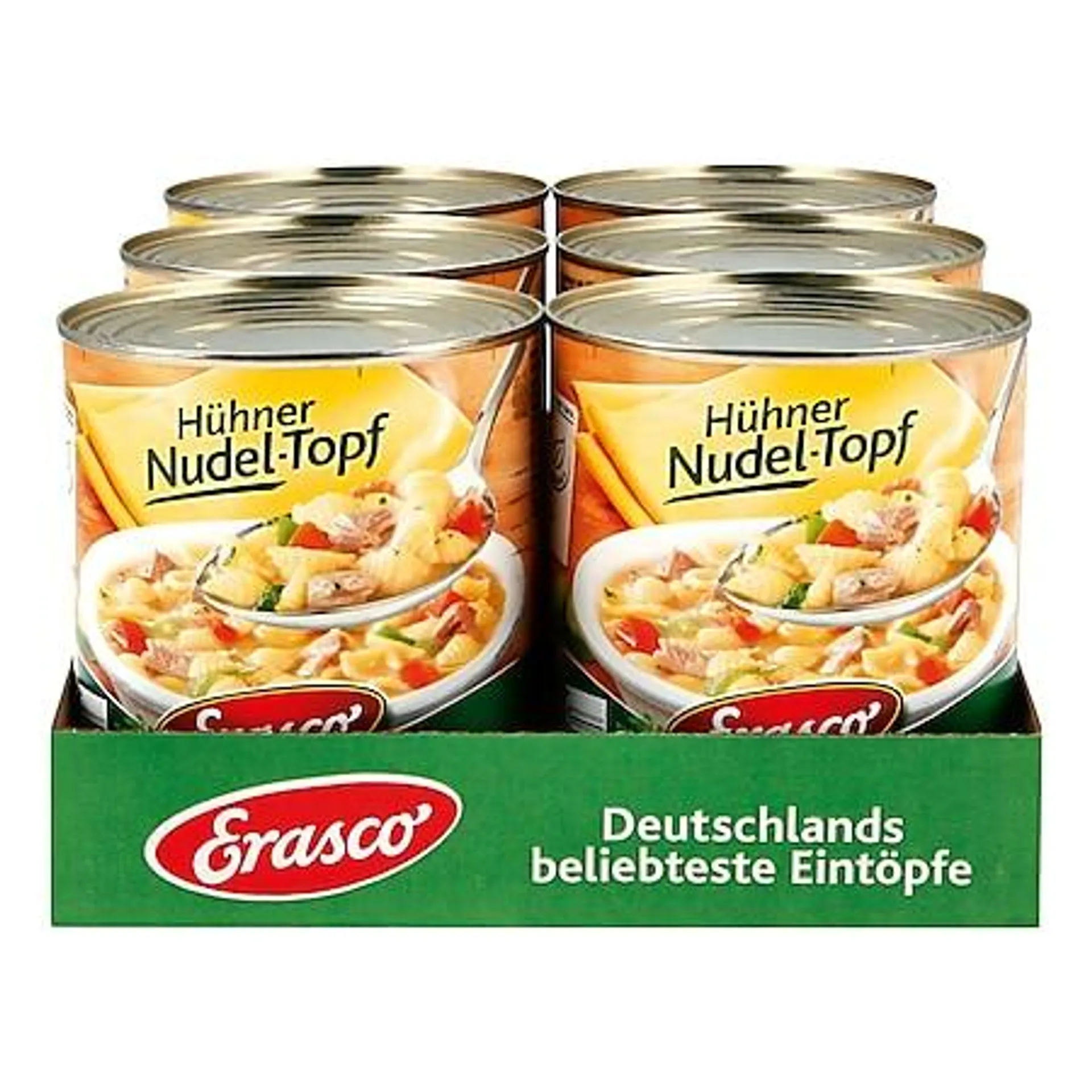 Erasco Hühner Nudeltopf 800 g, 6er Pack