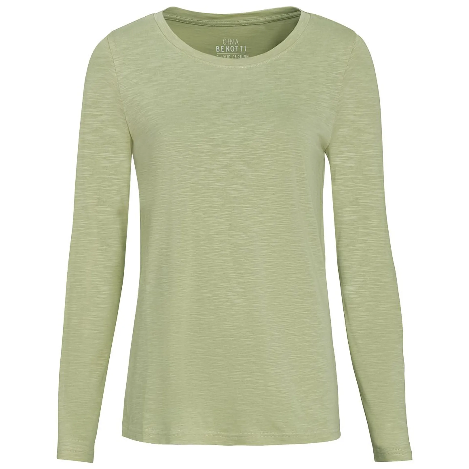 Damen Langarmshirt unifarben