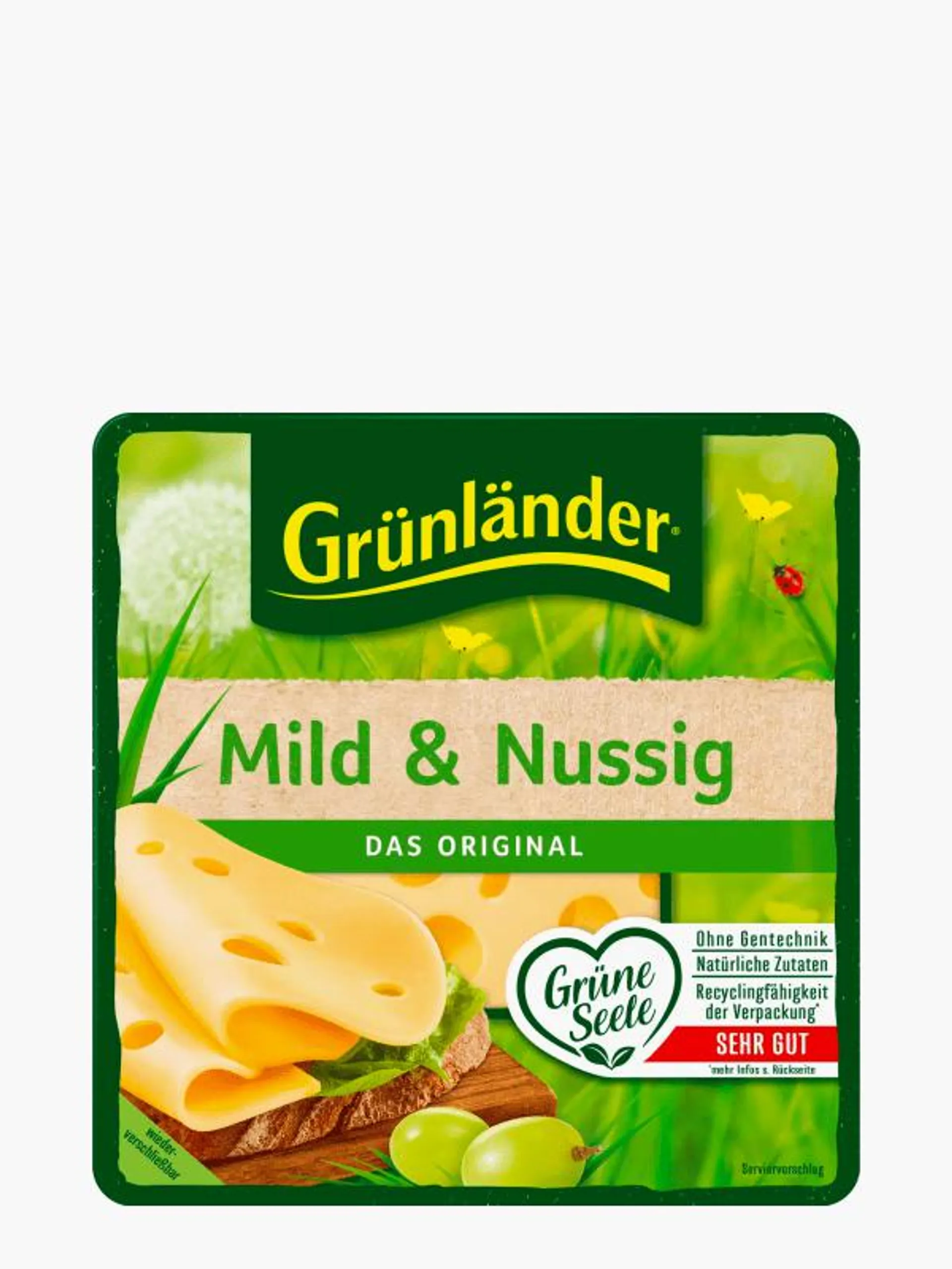 Grünländer Mild & Nussig 48% Fett. i. Tr. 140 g