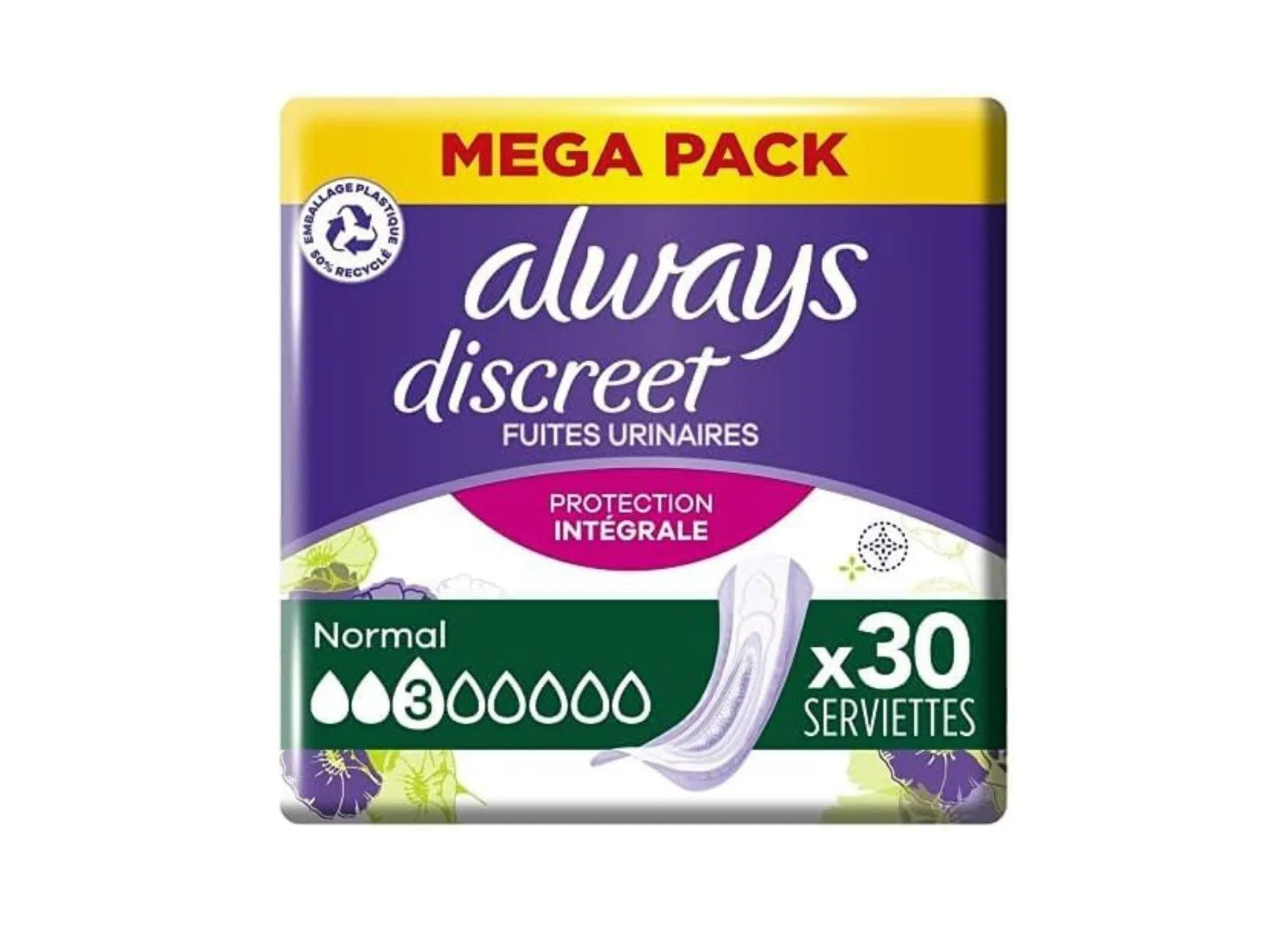 always Discreet Inkontinenz-Slipeinlagen Normal 30er