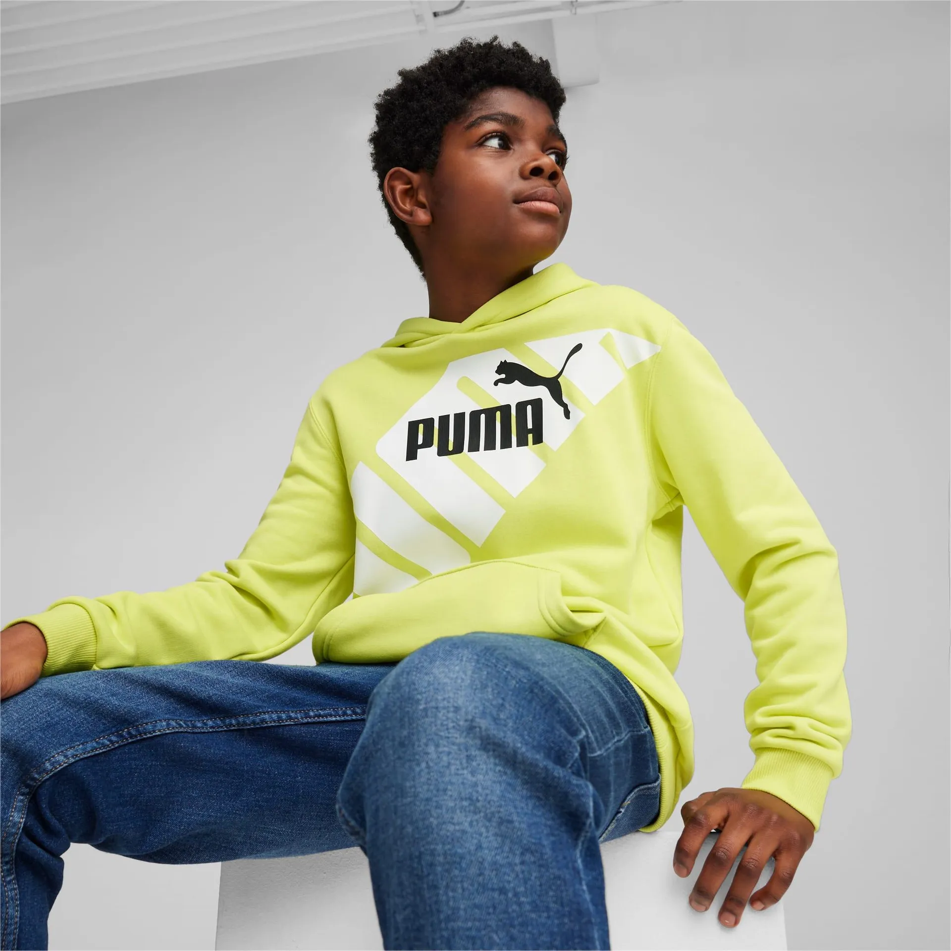 Sudadera con capucha gráfica para jóvenes PUMA POWER