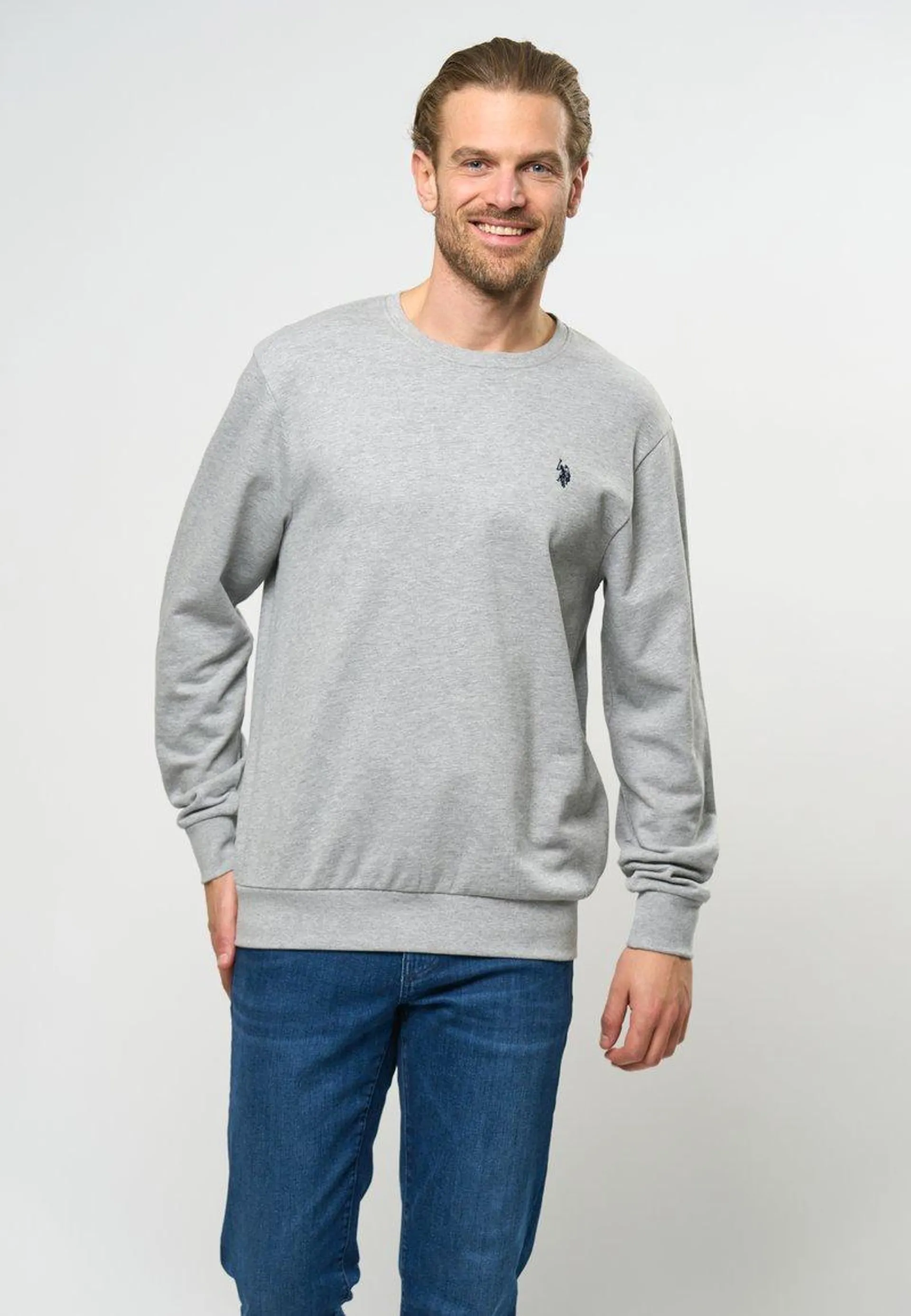 Sweatshirt - grey melange