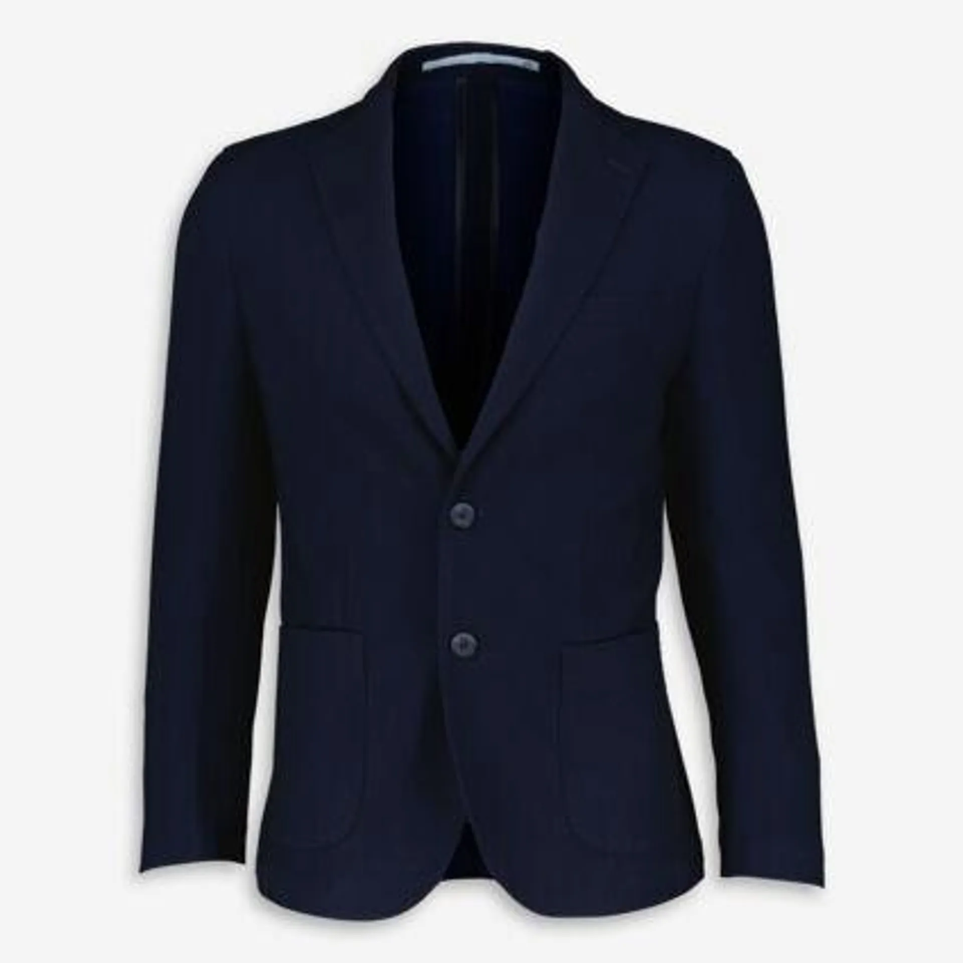 Dunkelblauer Blazer mit Birdseye-Muster