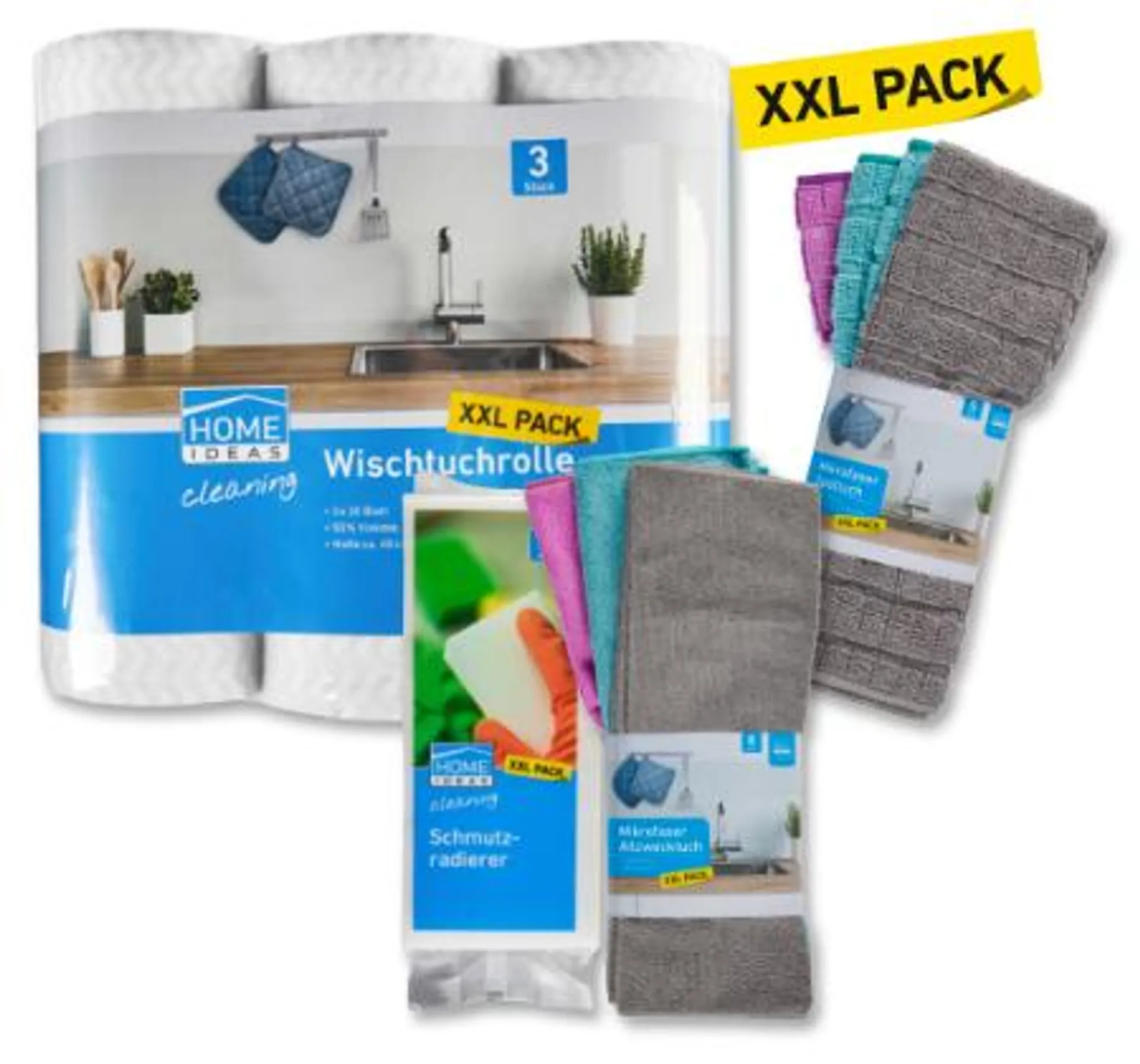 HOME IDEAS CLEANING Reinigungshelfer in XXL-Packung*