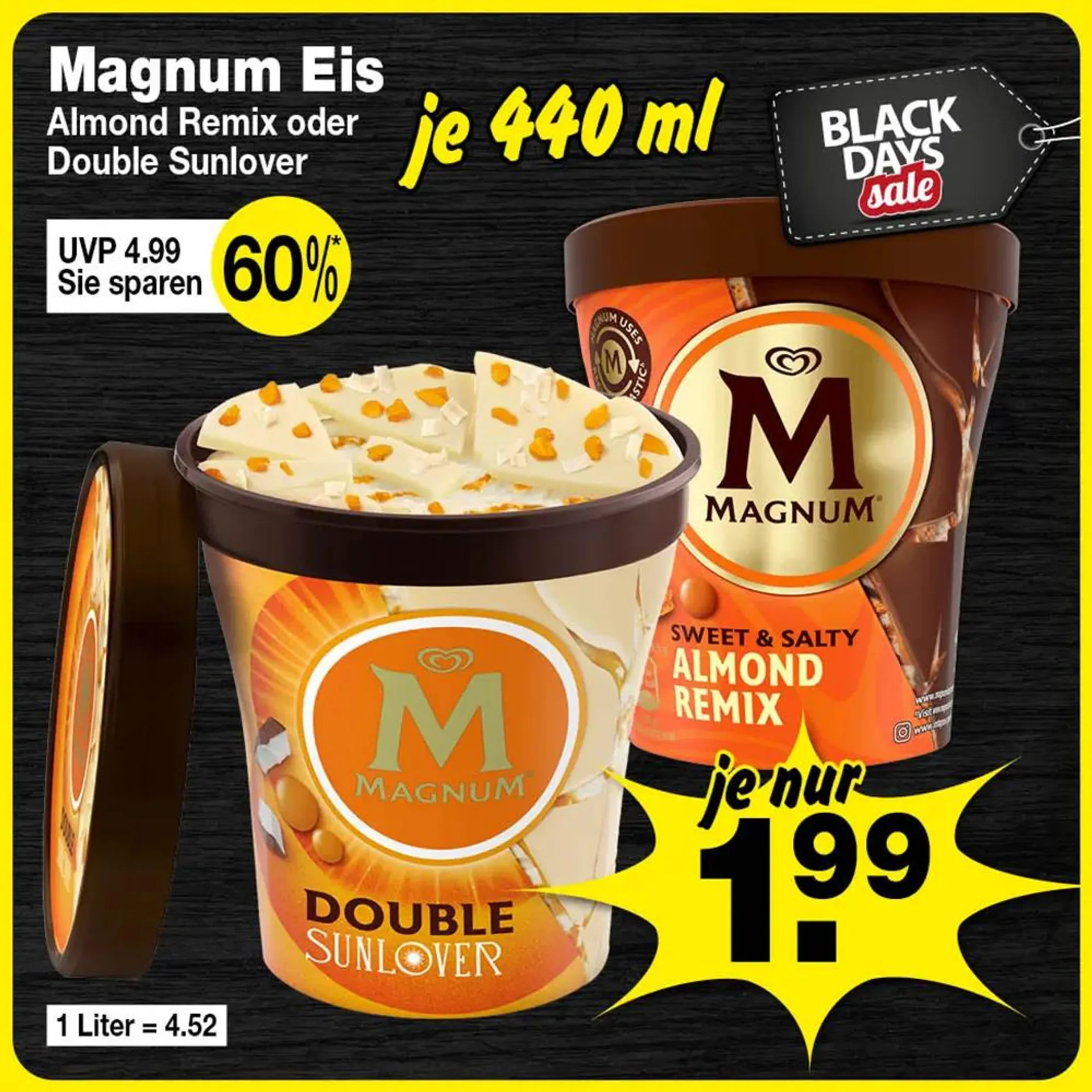 Magnum Eis versch. Sorten