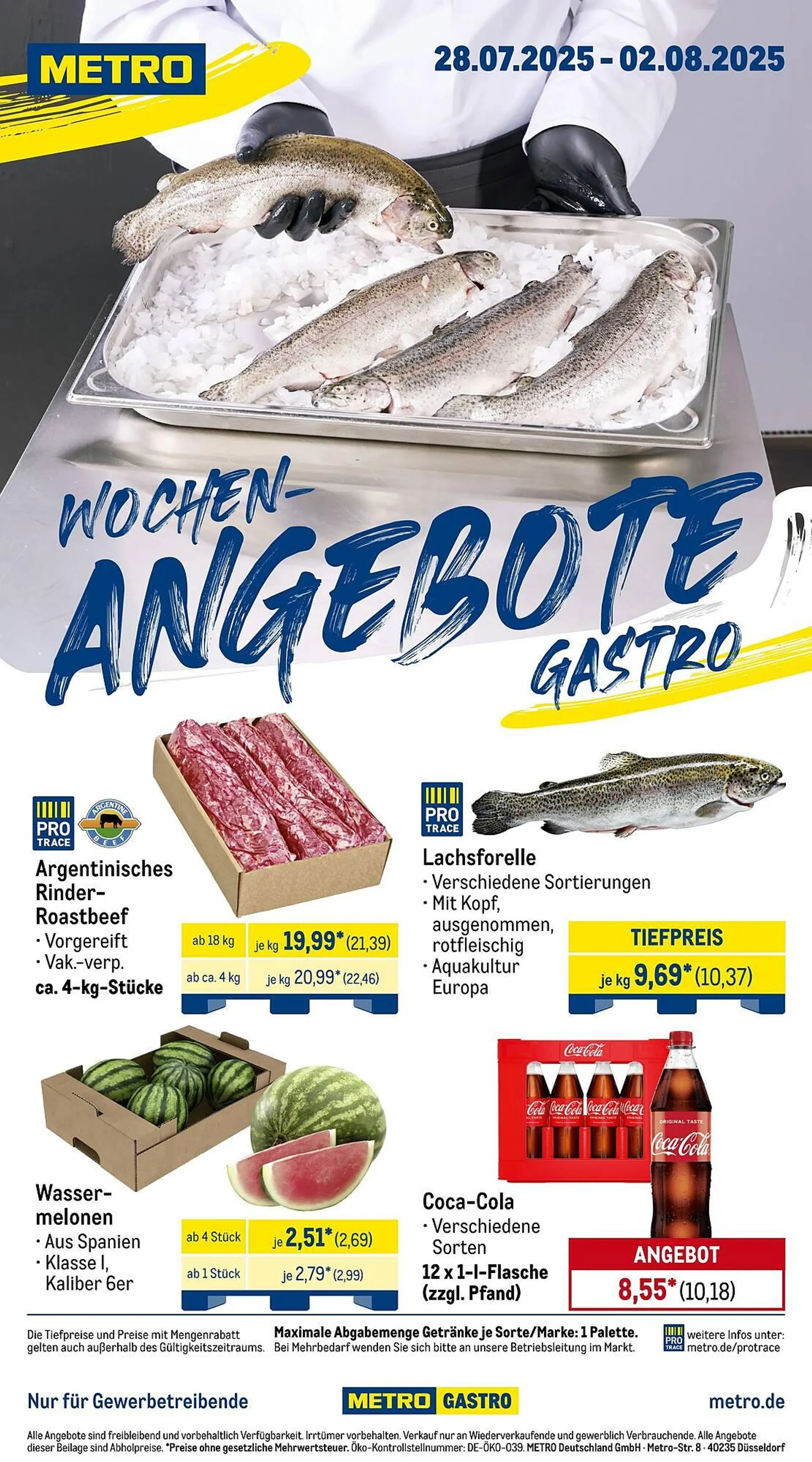 METRO Prospekt von 28. Juli bis 3. August 2025 - Prospekt seite 1