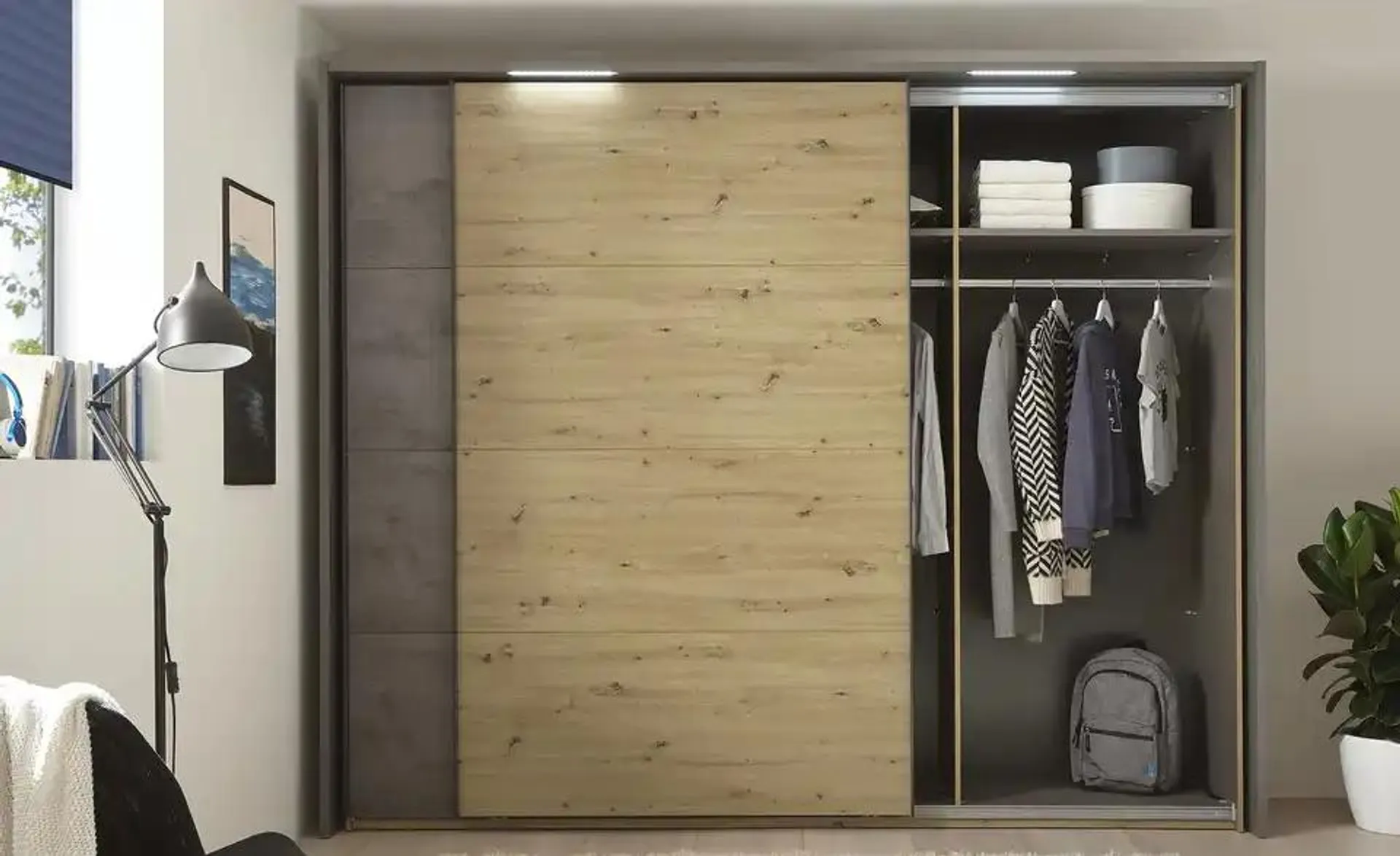 Schwebetürenschrank, 2-türig Corris