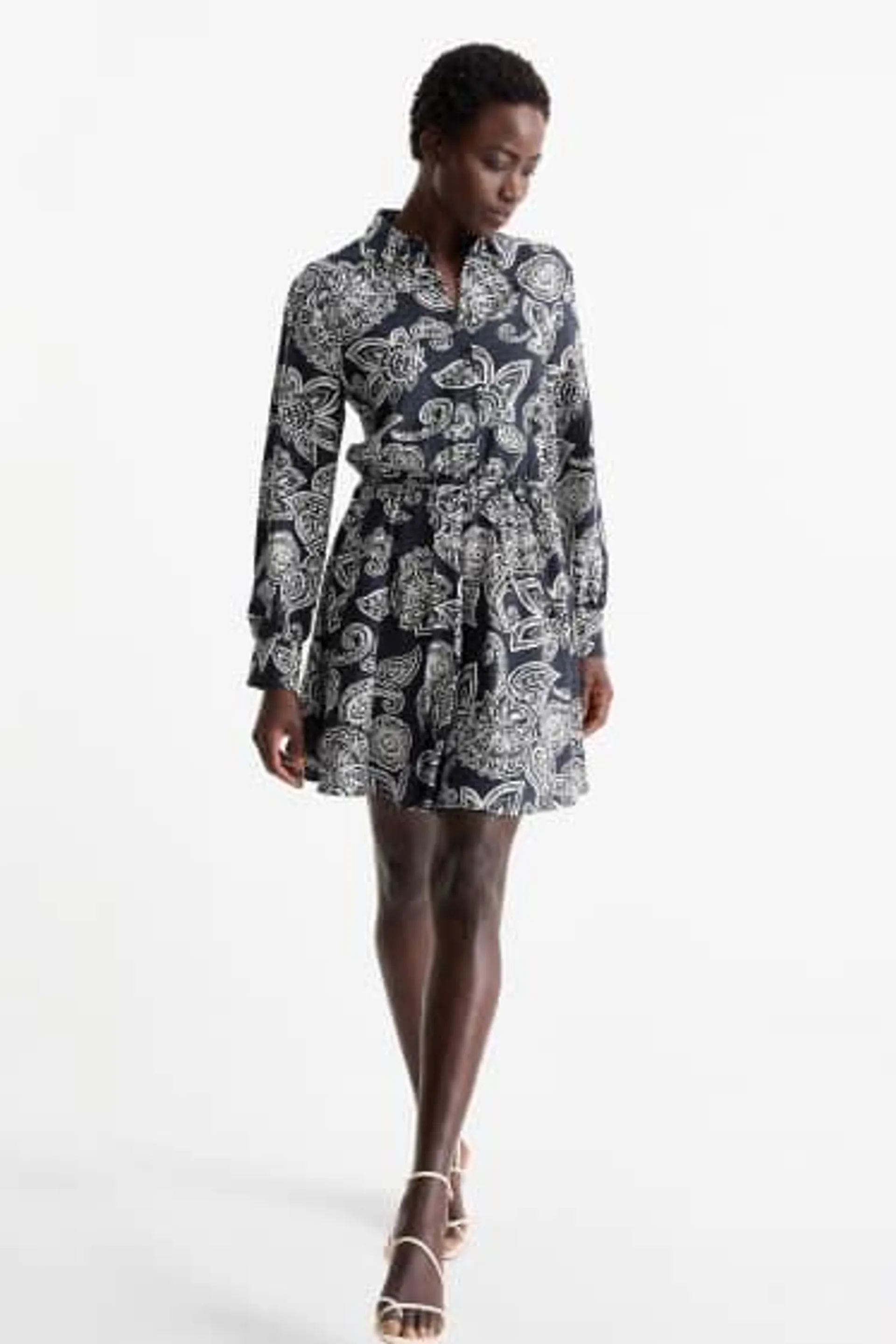 Shirt dress - patterned