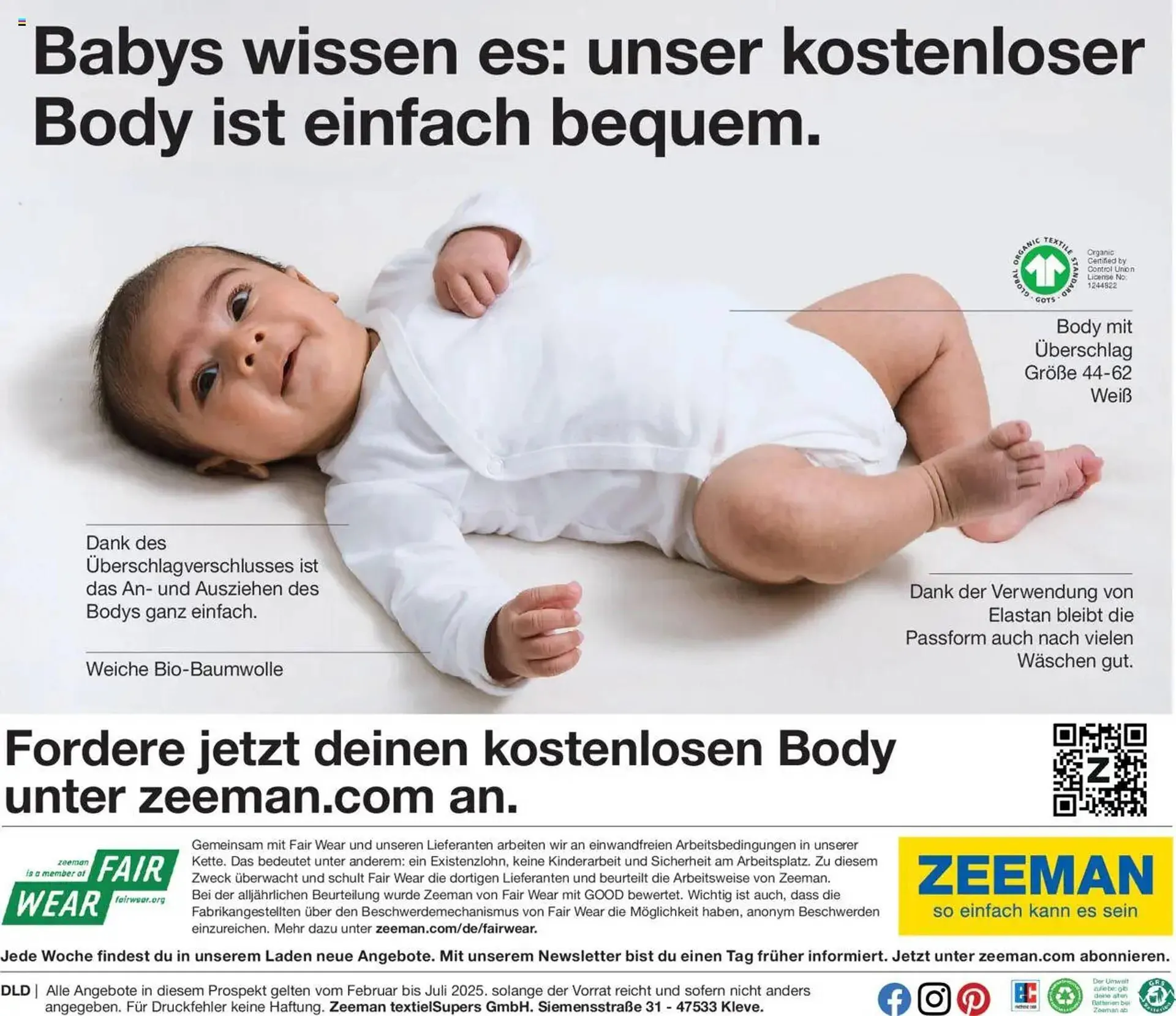 Zeeman Prospekt von 3. Februar bis 30. April 2025 - Prospekt seite 40