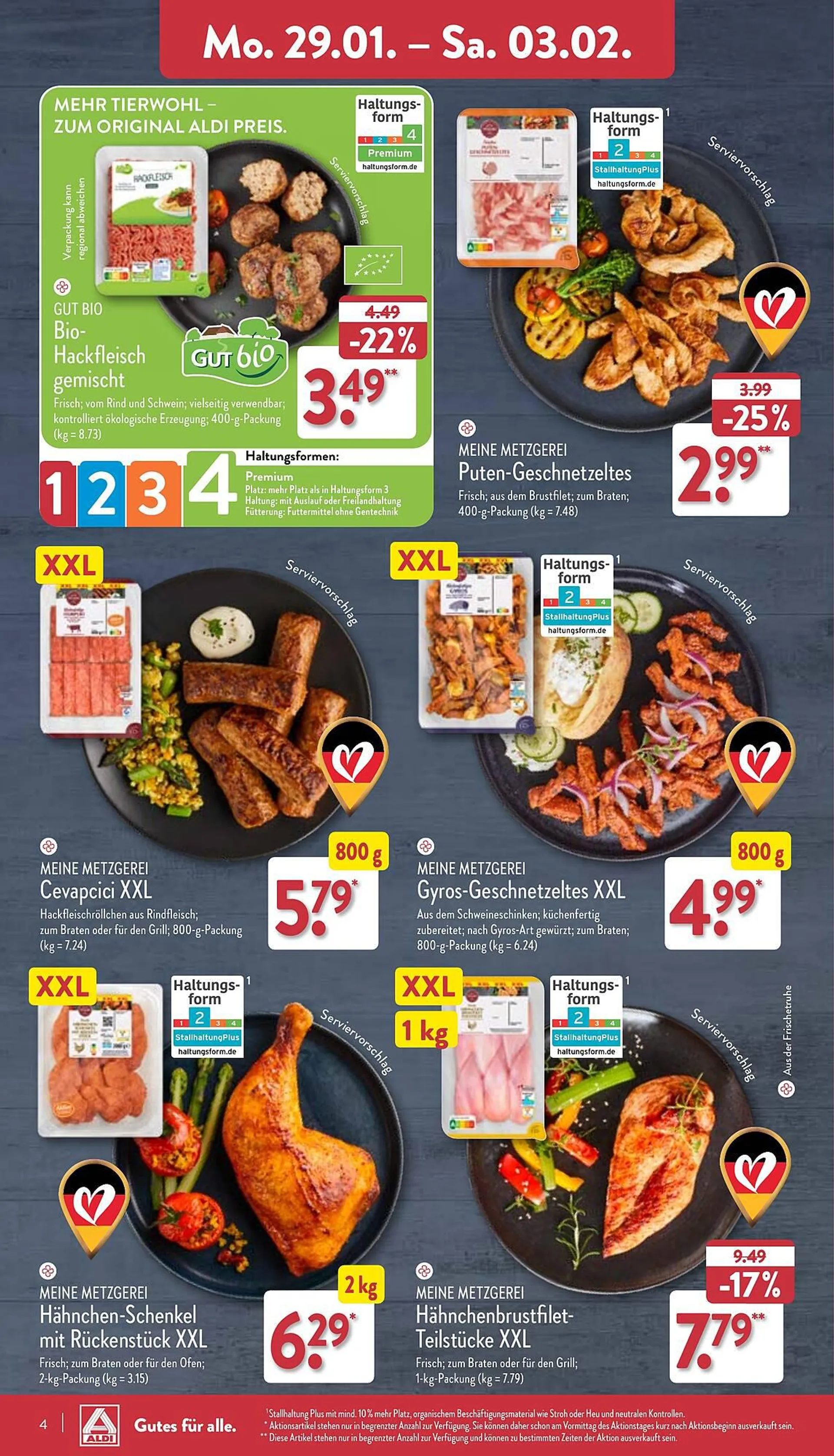 Aldi Nord Prospekt von 29. Januar bis 3. Februar 2024 - Prospekt seite 4