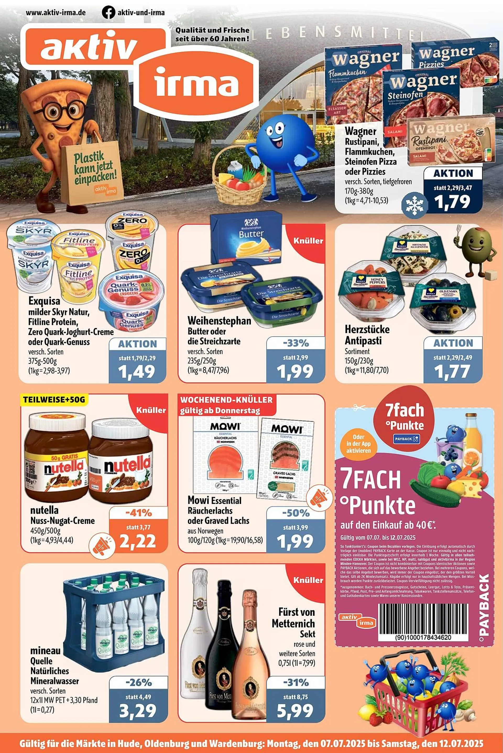 Aktiv Irma Prospekt von 7. Juli bis 12. Juli 2025 - Prospekt seite 1