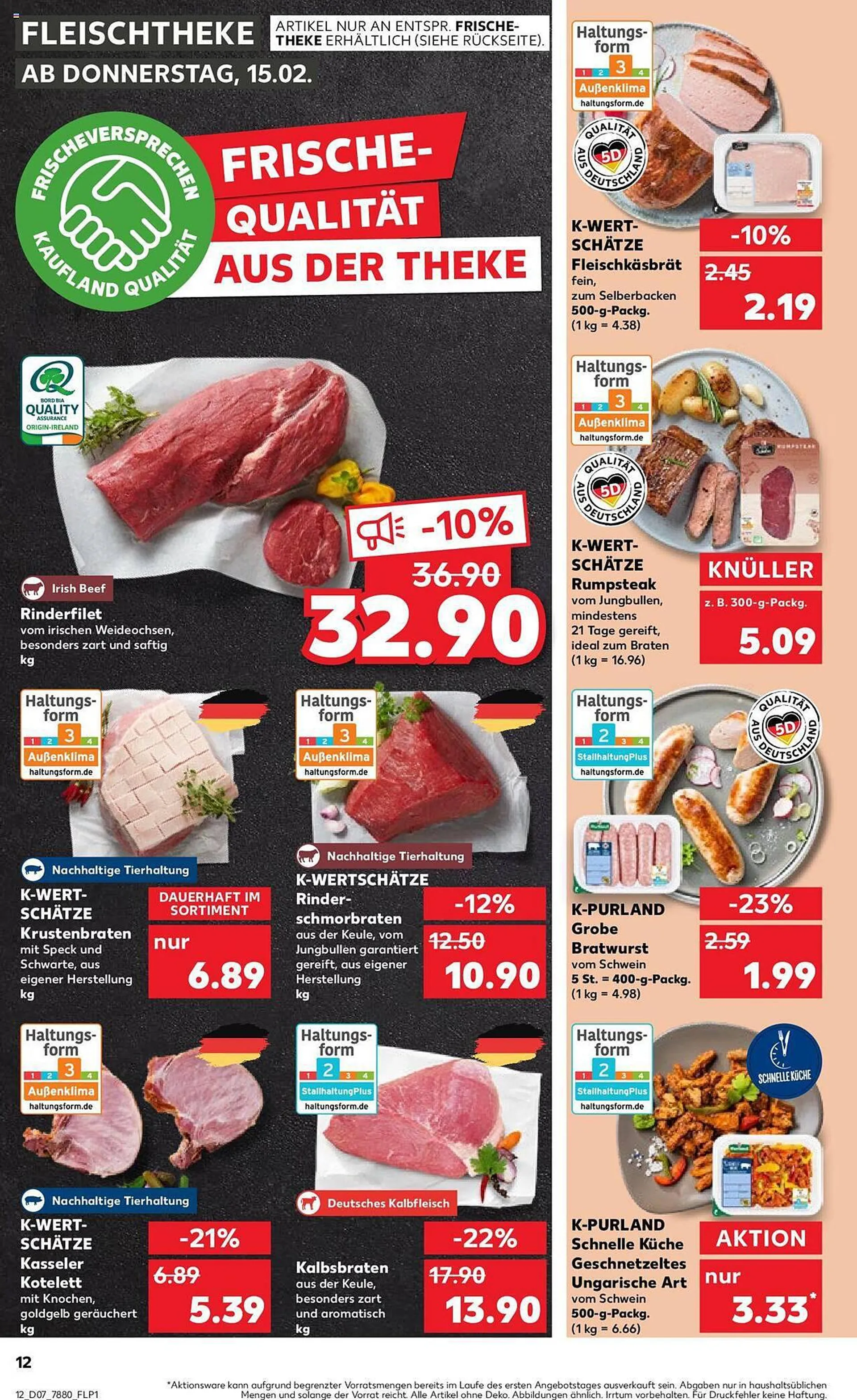 Kaufland Prospekt von 15. Februar bis 21. Februar 2024 - Prospekt seite 12