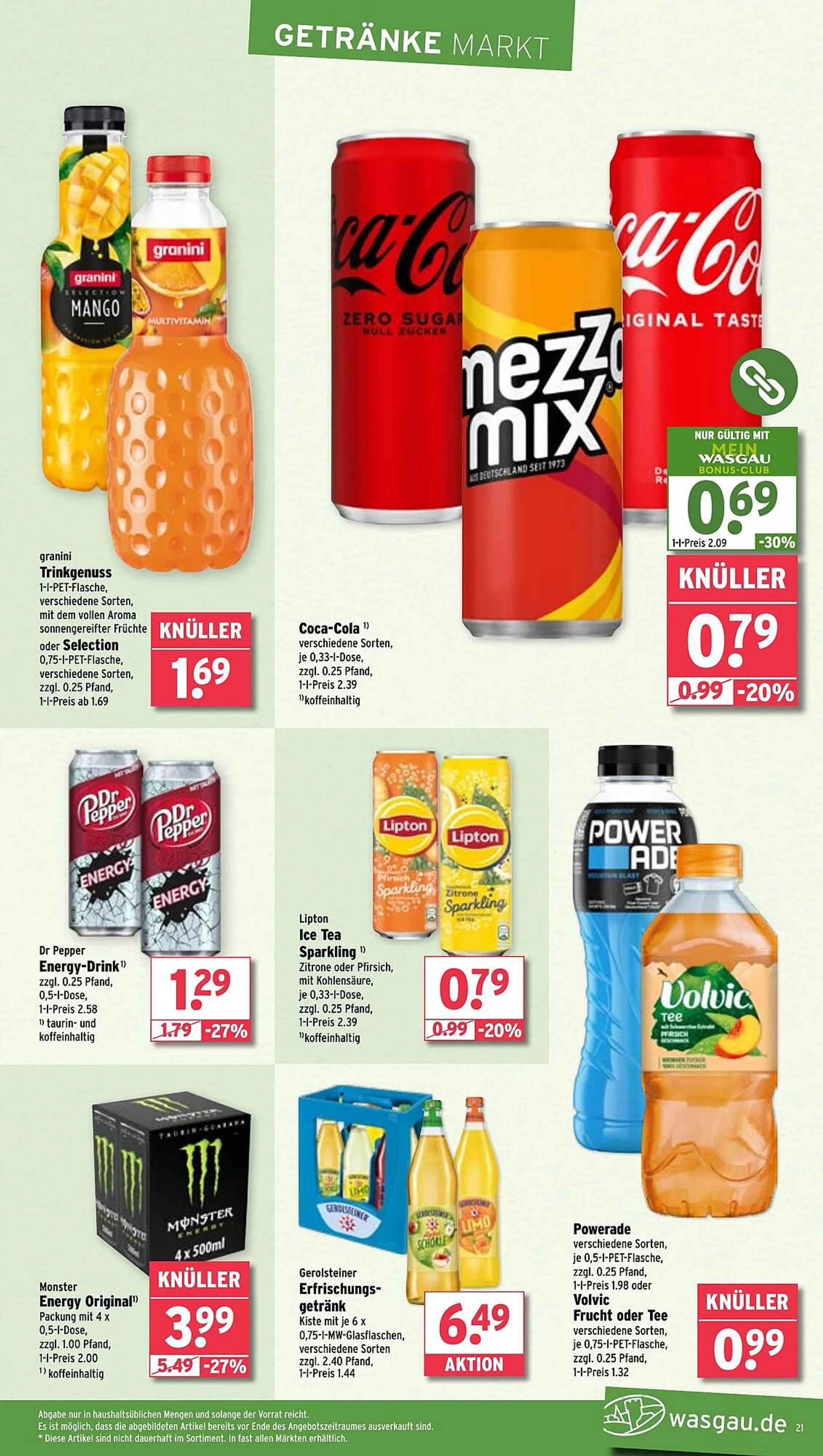Wasgau Prospekt von 19. Mai bis 26. Mai 2025 - Prospekt seite 21