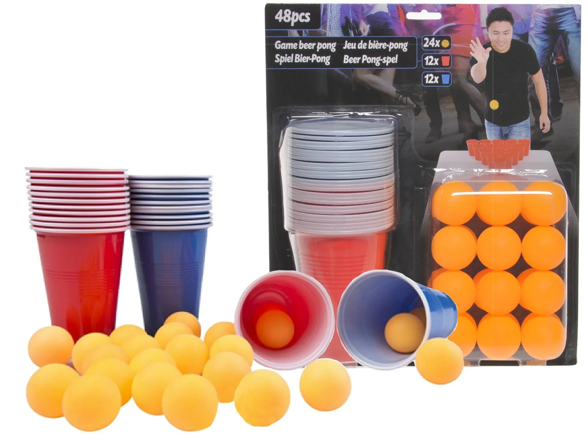 Bierpong Spiel 48er Set