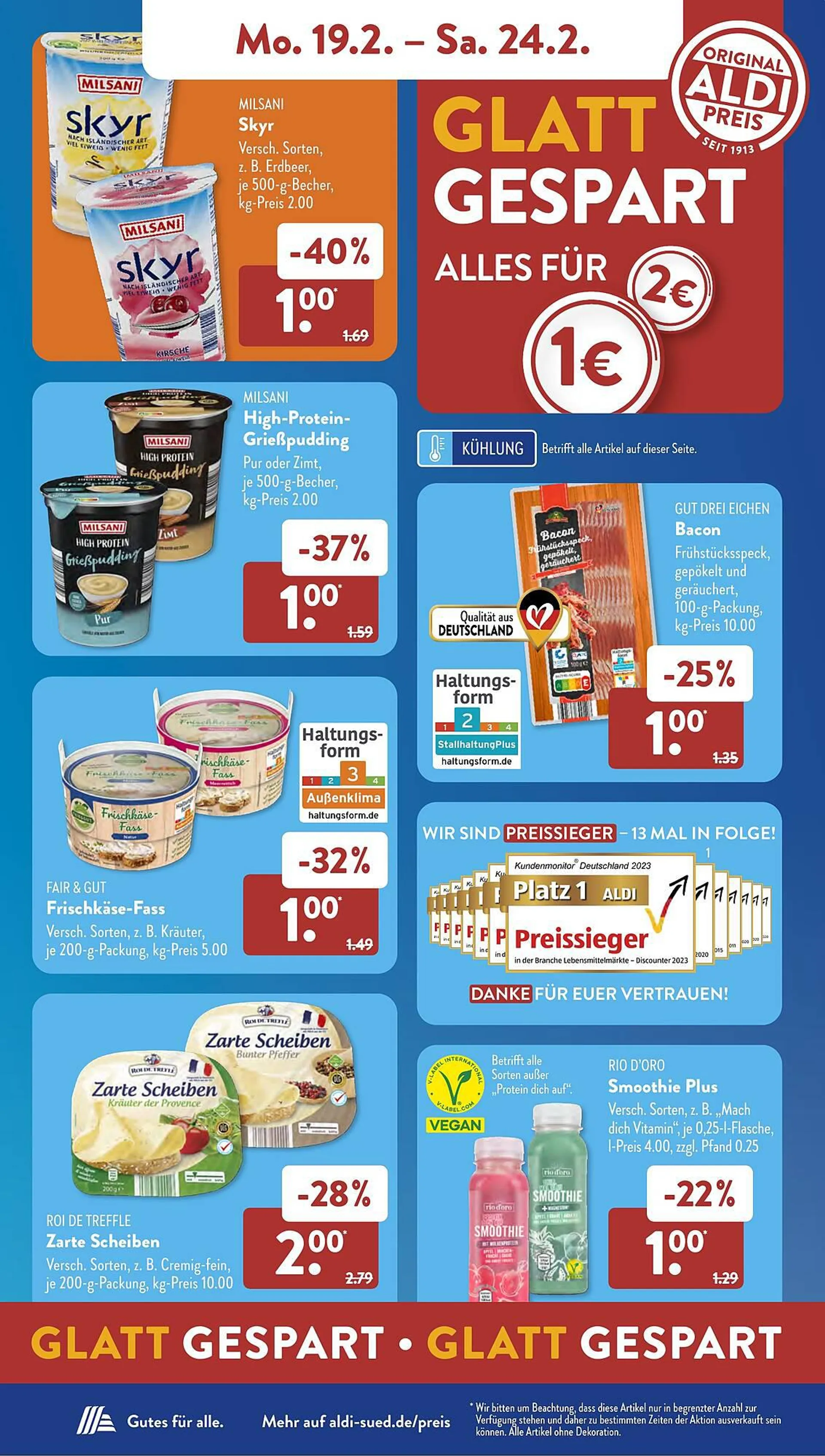 Aldi Süd Food Prospekt von 19. Februar bis 24. Februar 2024 - Prospekt seite 7