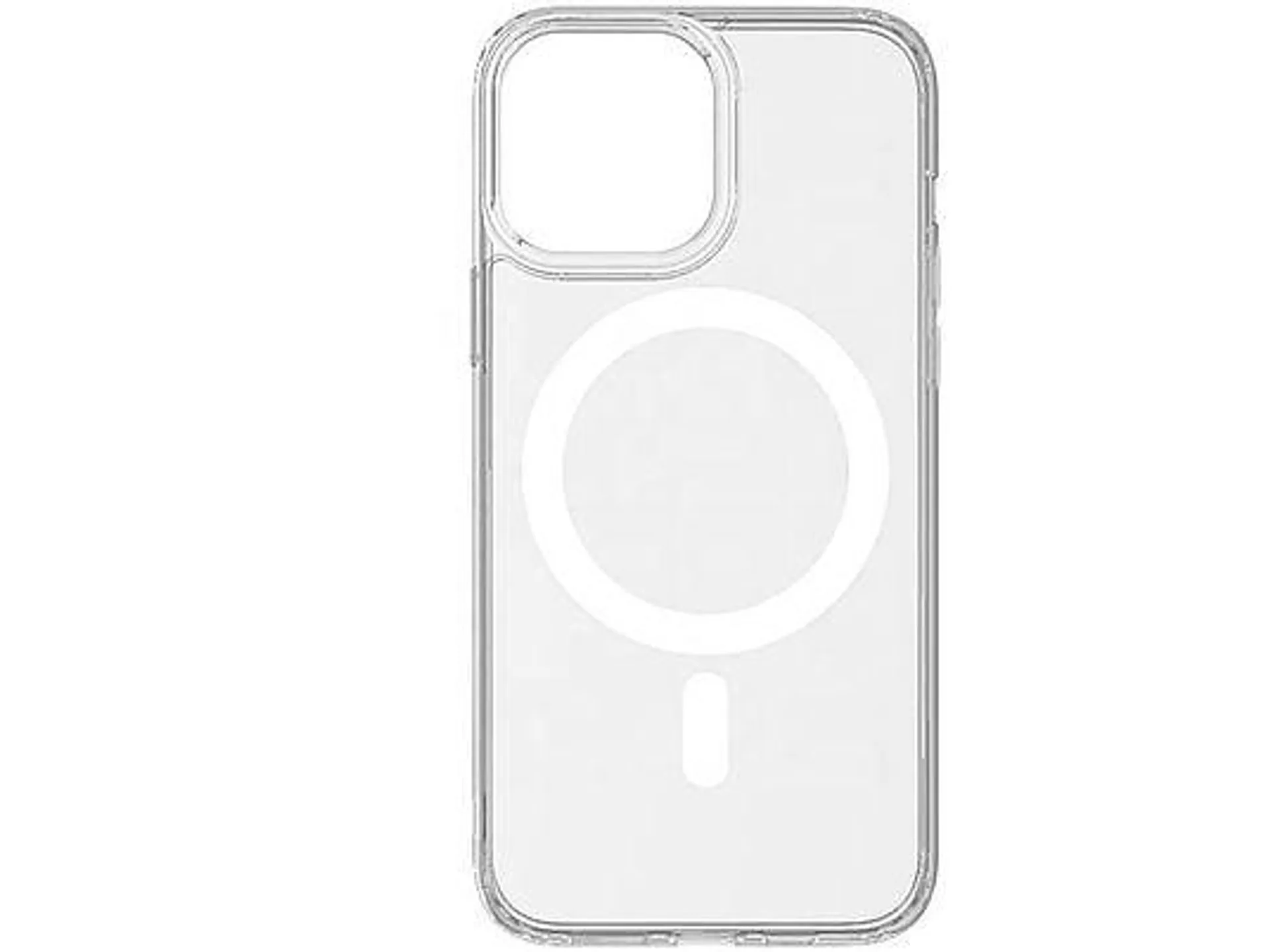 INF Handyhülle kompatibel mit iPhone 11 MagSafe Ladehalterung Klar/Weiß, Backcover, Apple, iPhone 11, Transparent/Weiß