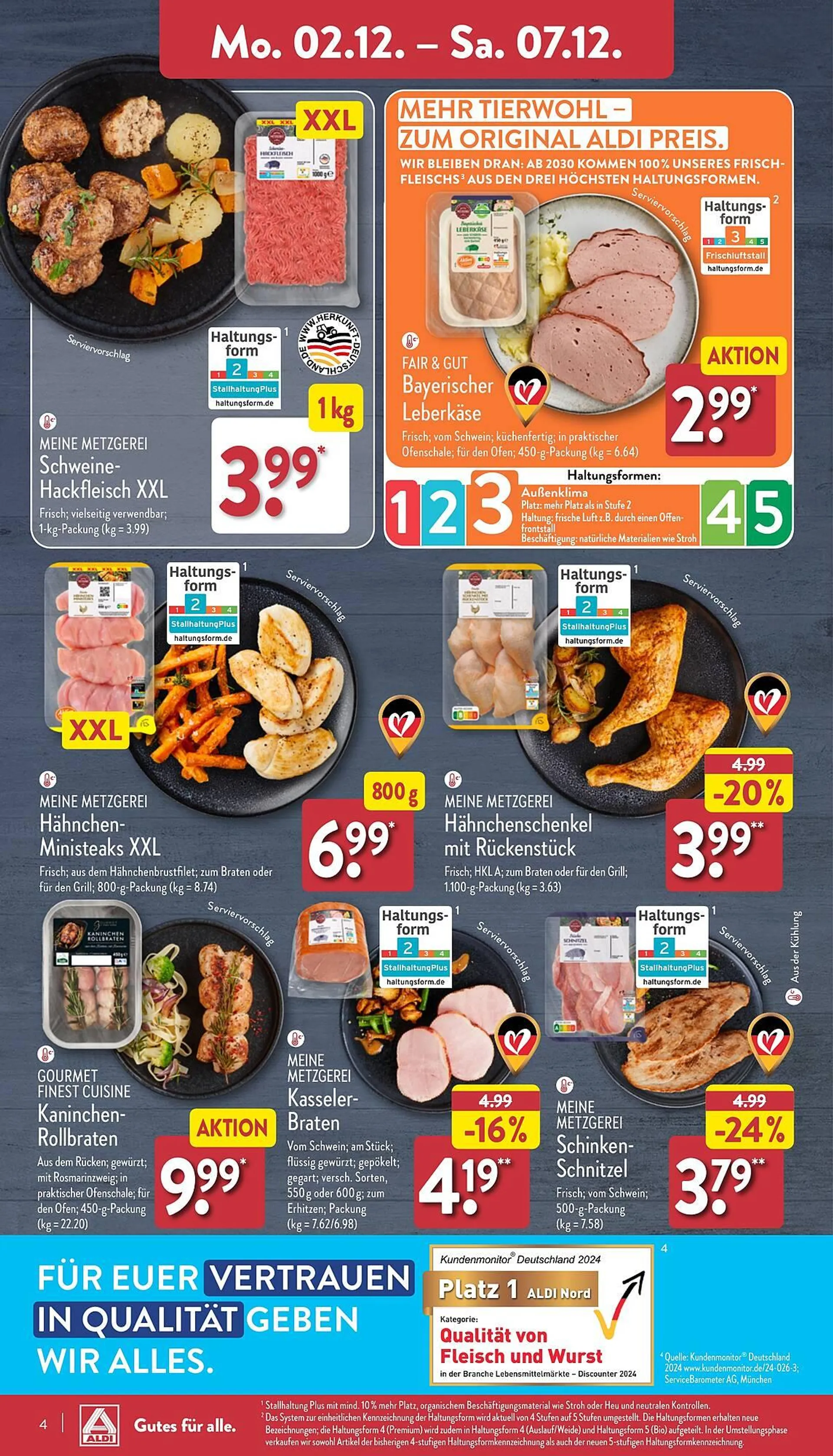 Aldi Nord Prospekt von 2. Dezember bis 7. Dezember 2024 - Prospekt seite 4