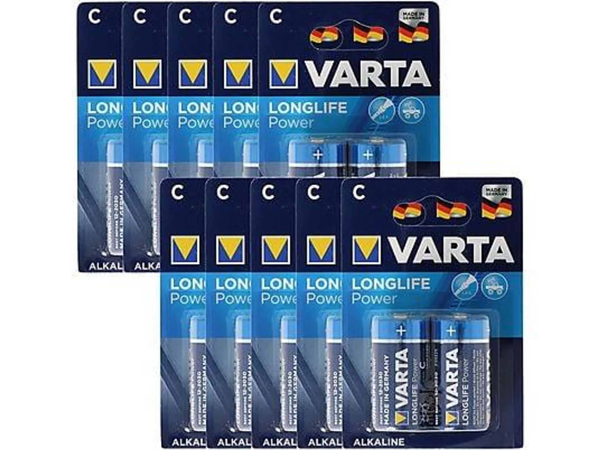 VARTA Longlife Power (ehem. High Energy) Baby C Batterie Alkali-Mangan Batterie, 7800 mAh