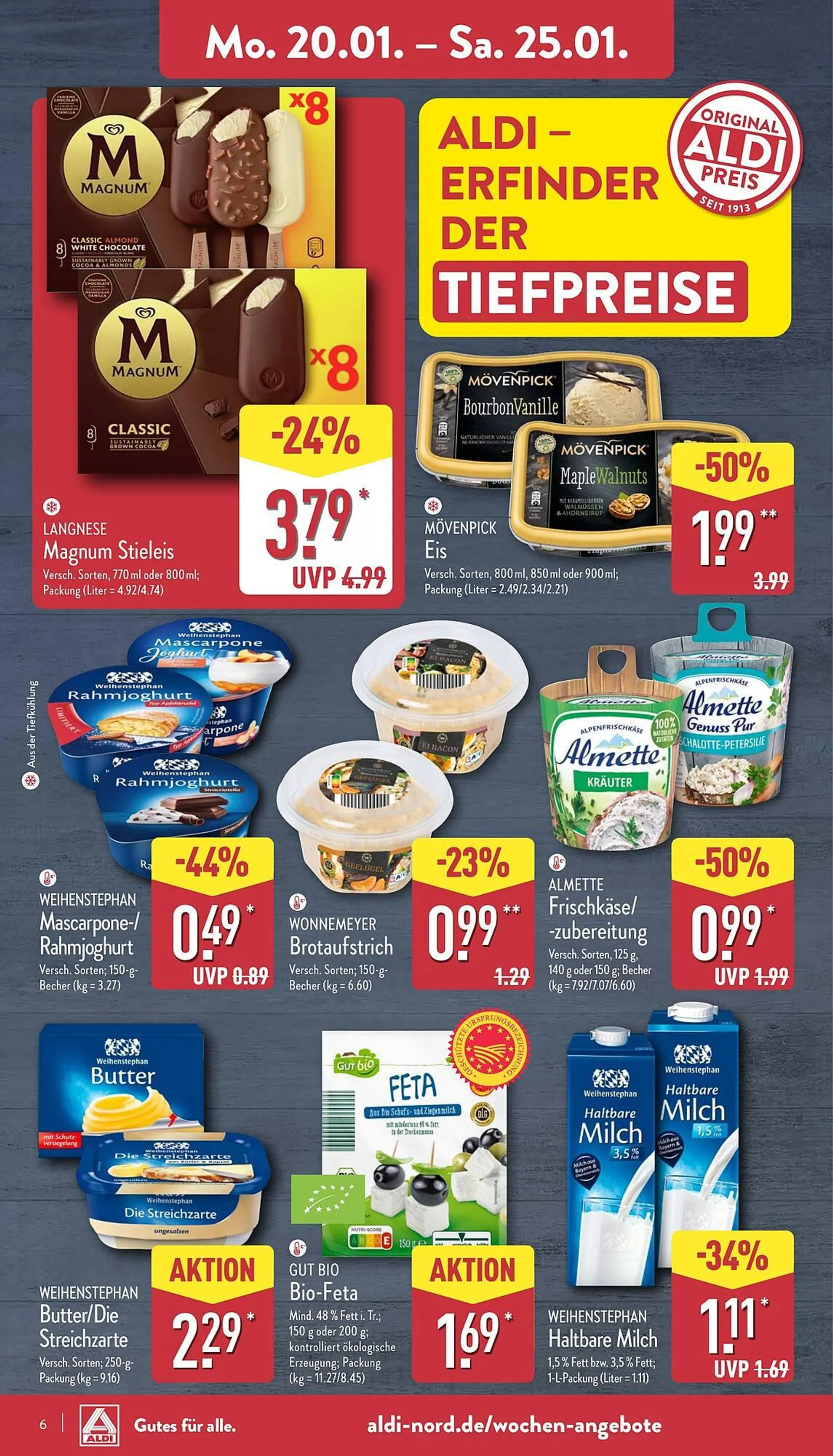 Aldi Nord Prospekt von 20. Januar bis 26. Januar 2025 - Prospekt seite 6