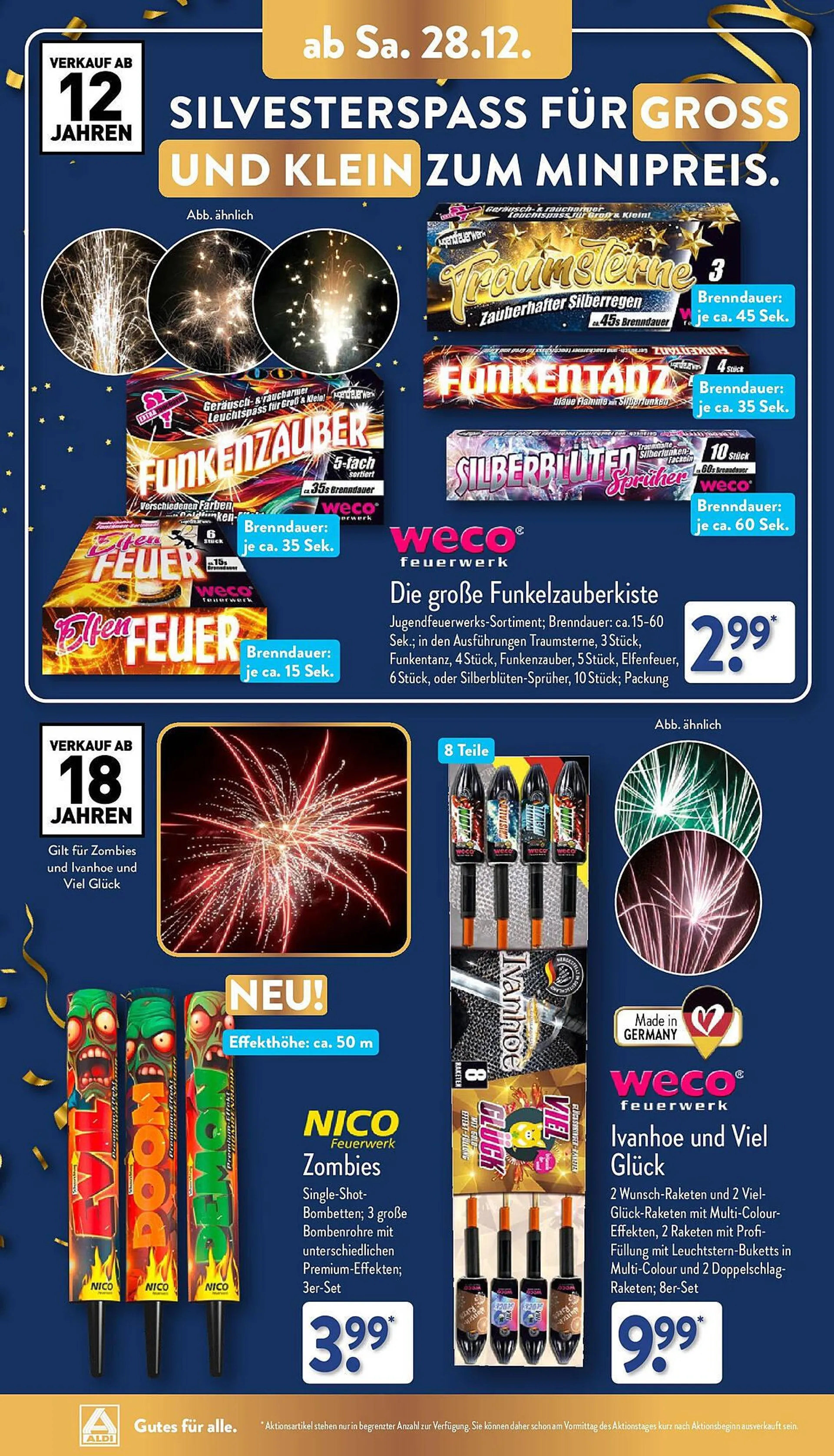 Aldi Nord Feuerwerk Prospekt von 28. Dezember bis 31. Dezember 2024 - Prospekt seite 2