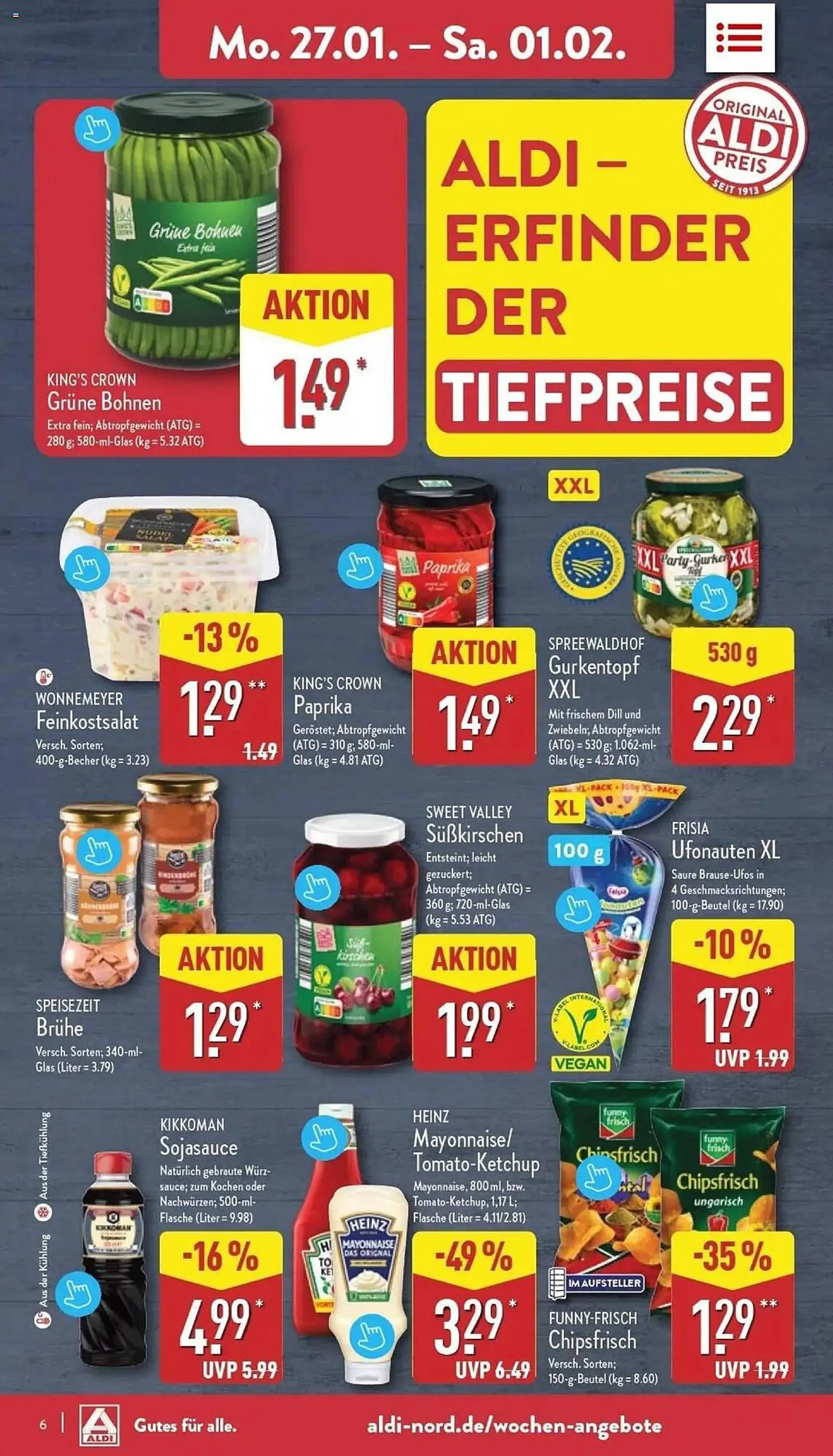 Aldi Nord Prospekt von 27. Januar bis 1. Februar 2025 - Prospekt seite 6