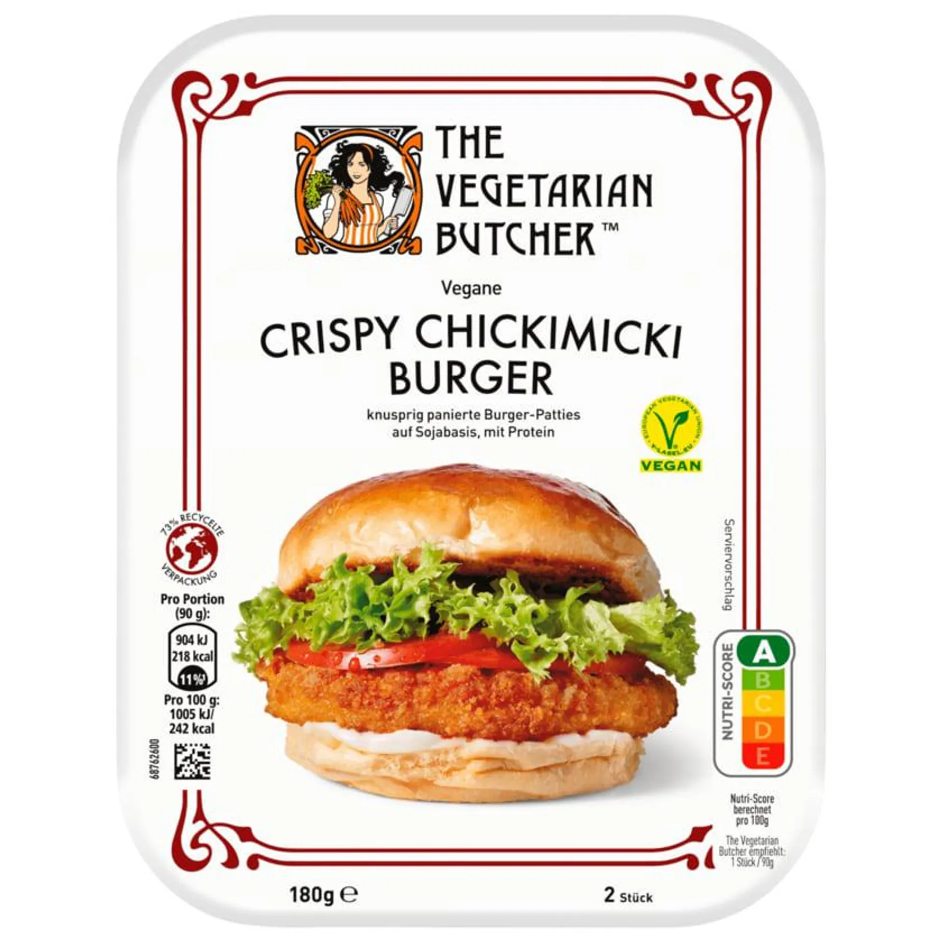 The Vegetarian Butcher Crispy Chickimicki Burger vegan 180g