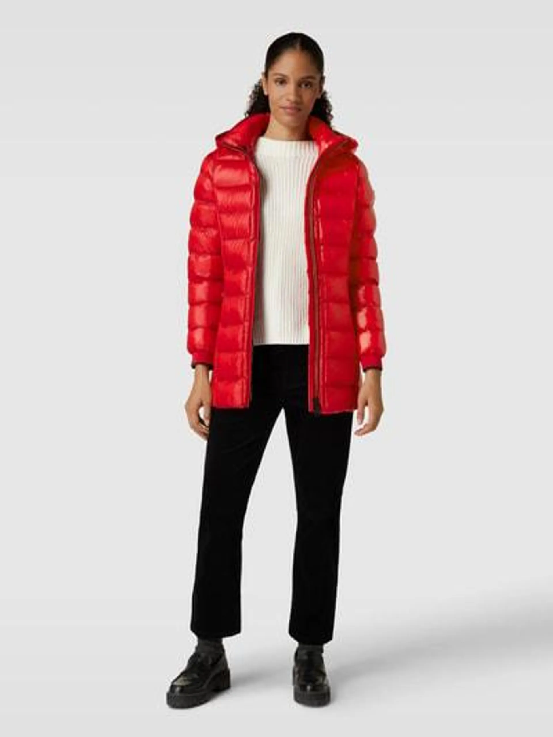 Steppjacke mit Kapuze Modell 'HIGHCLASS MEDIUM 1001' in rot