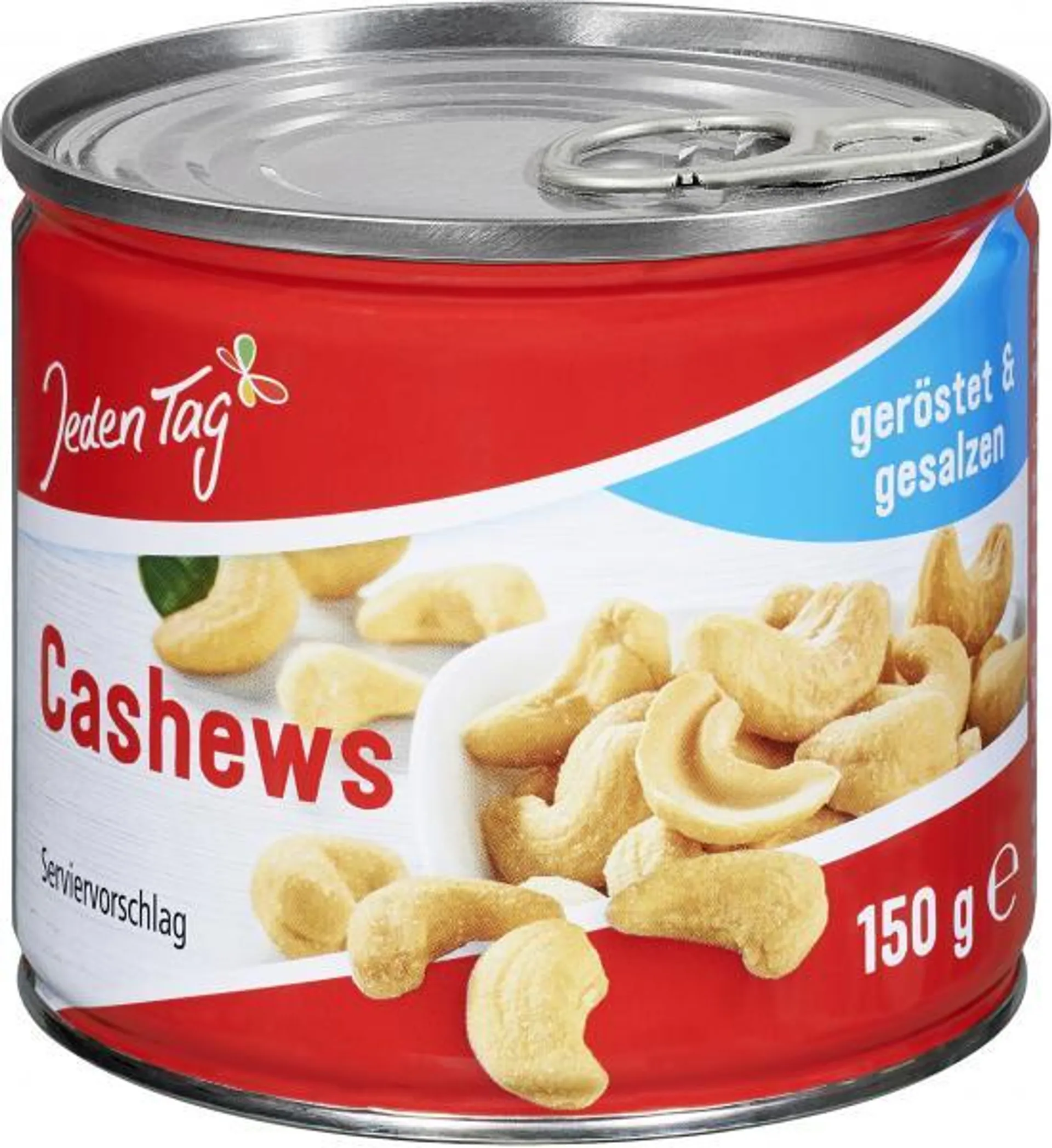 Jeden Tag Cashews geröstet & gesalzen 150 g