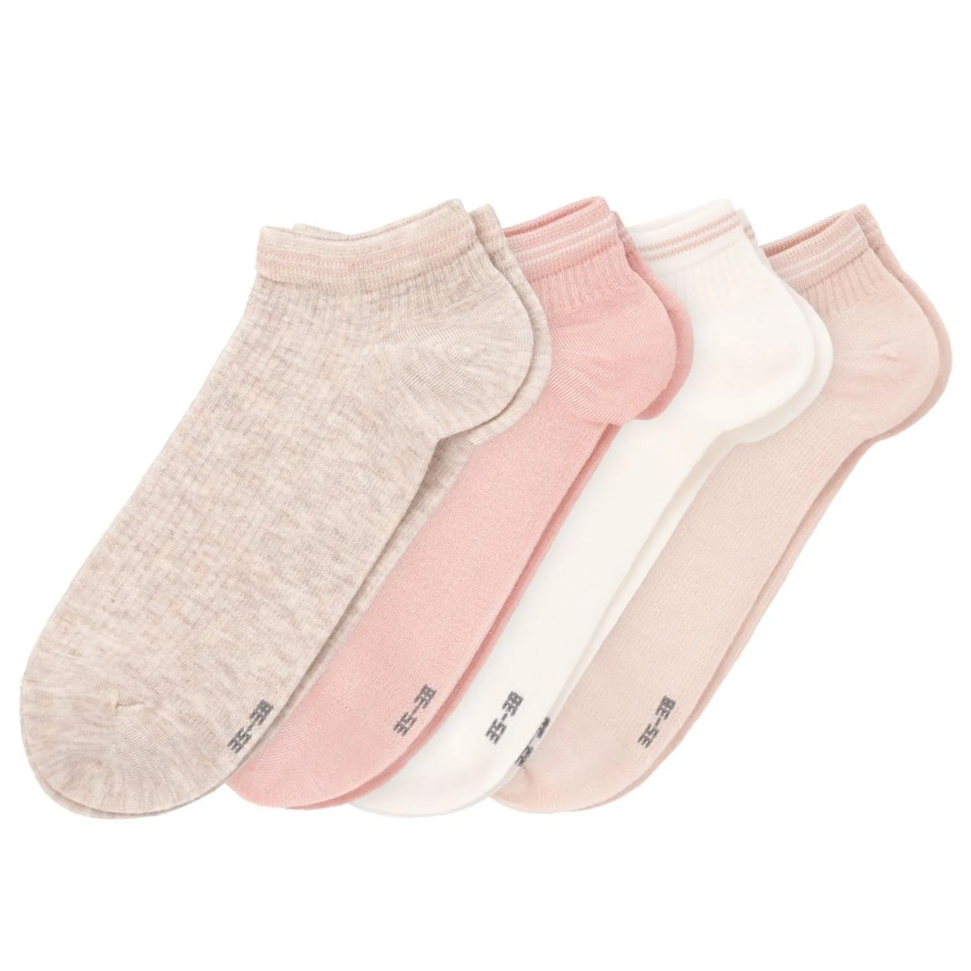 4 Paar Damen Sneaker-Socken im Set