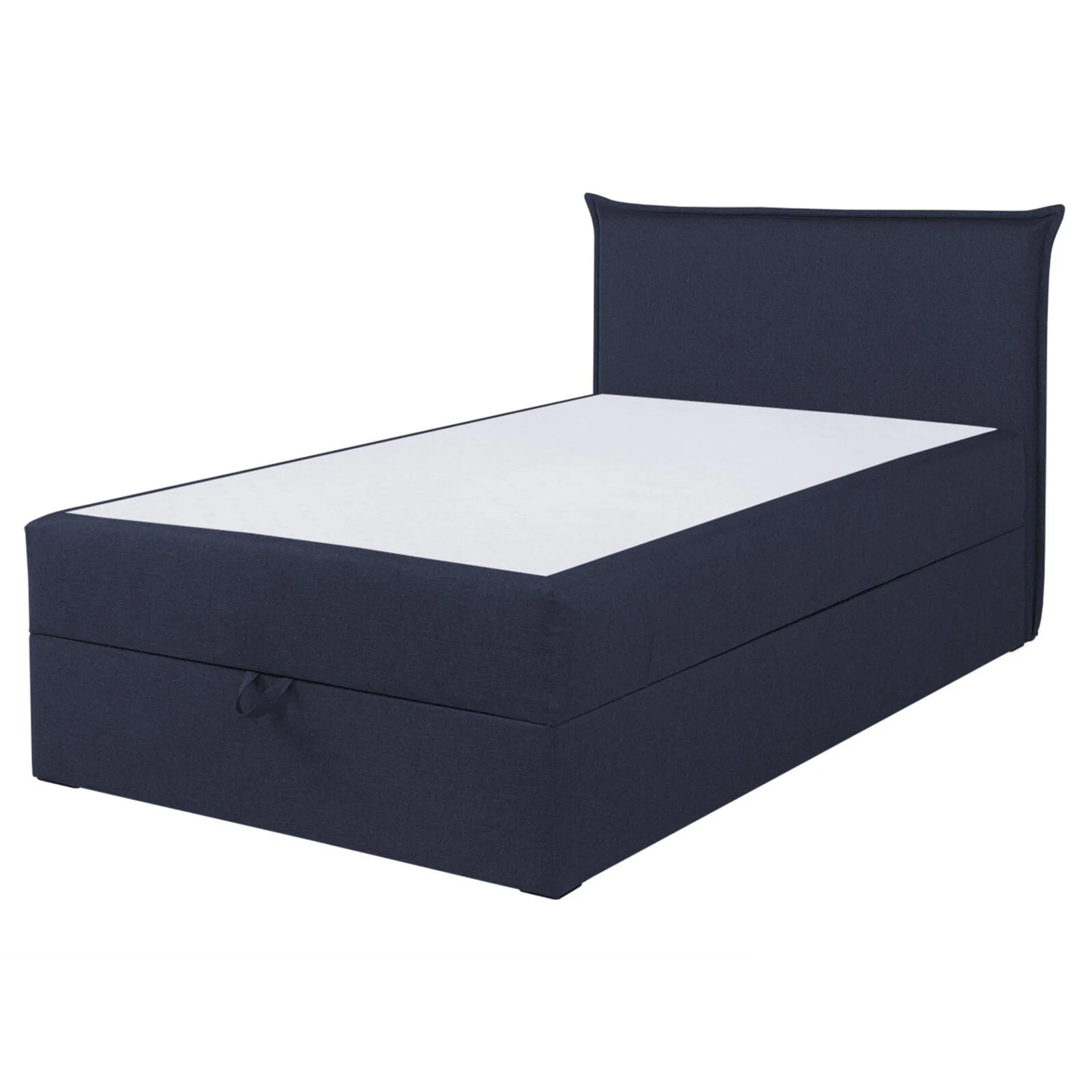 Boxspringbett - blau - H3 - mit Bettkasten - 120x200 cm