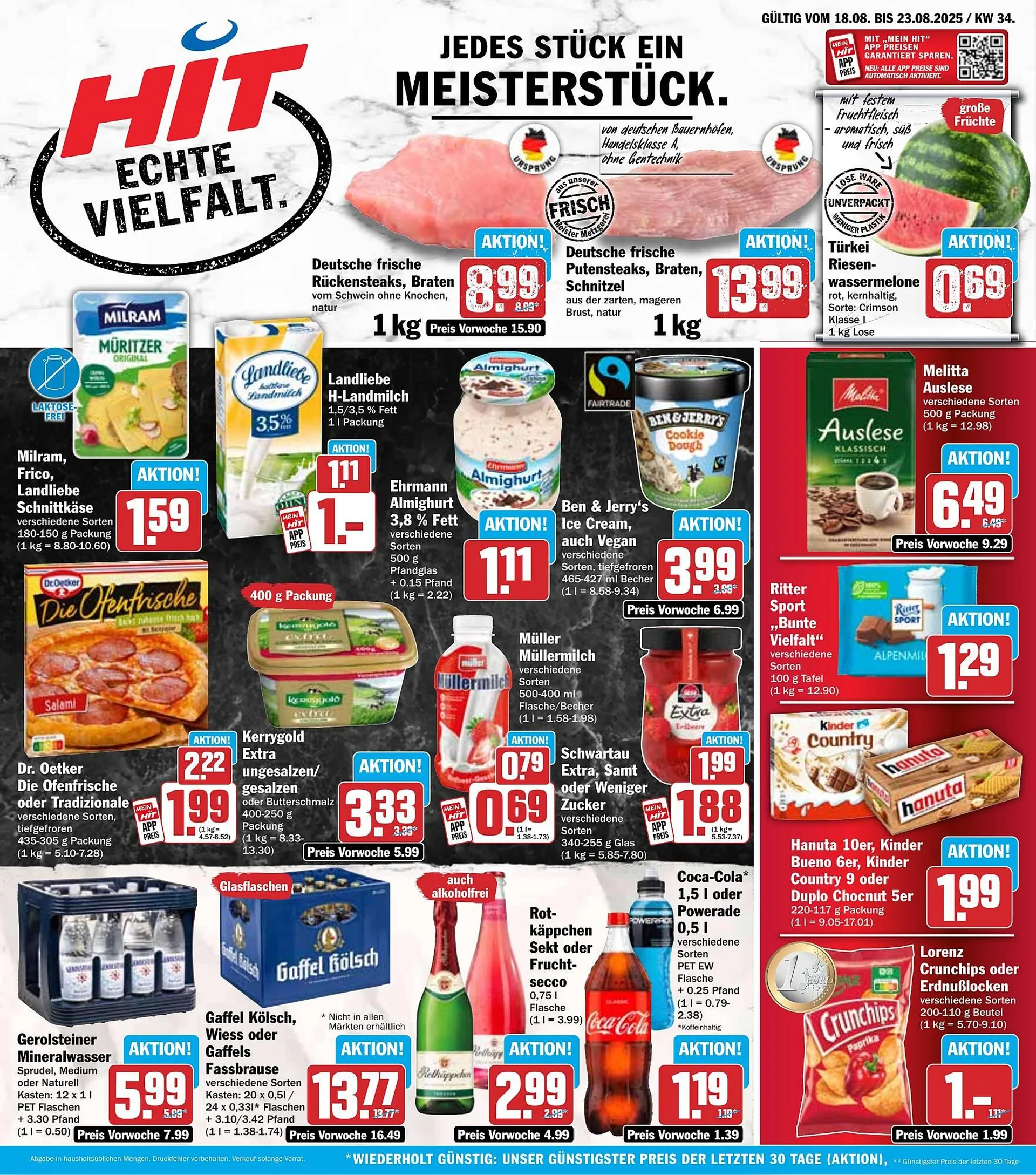 HIT Prospekt von 18. August bis 23. August 2025 - Prospekt seite 1