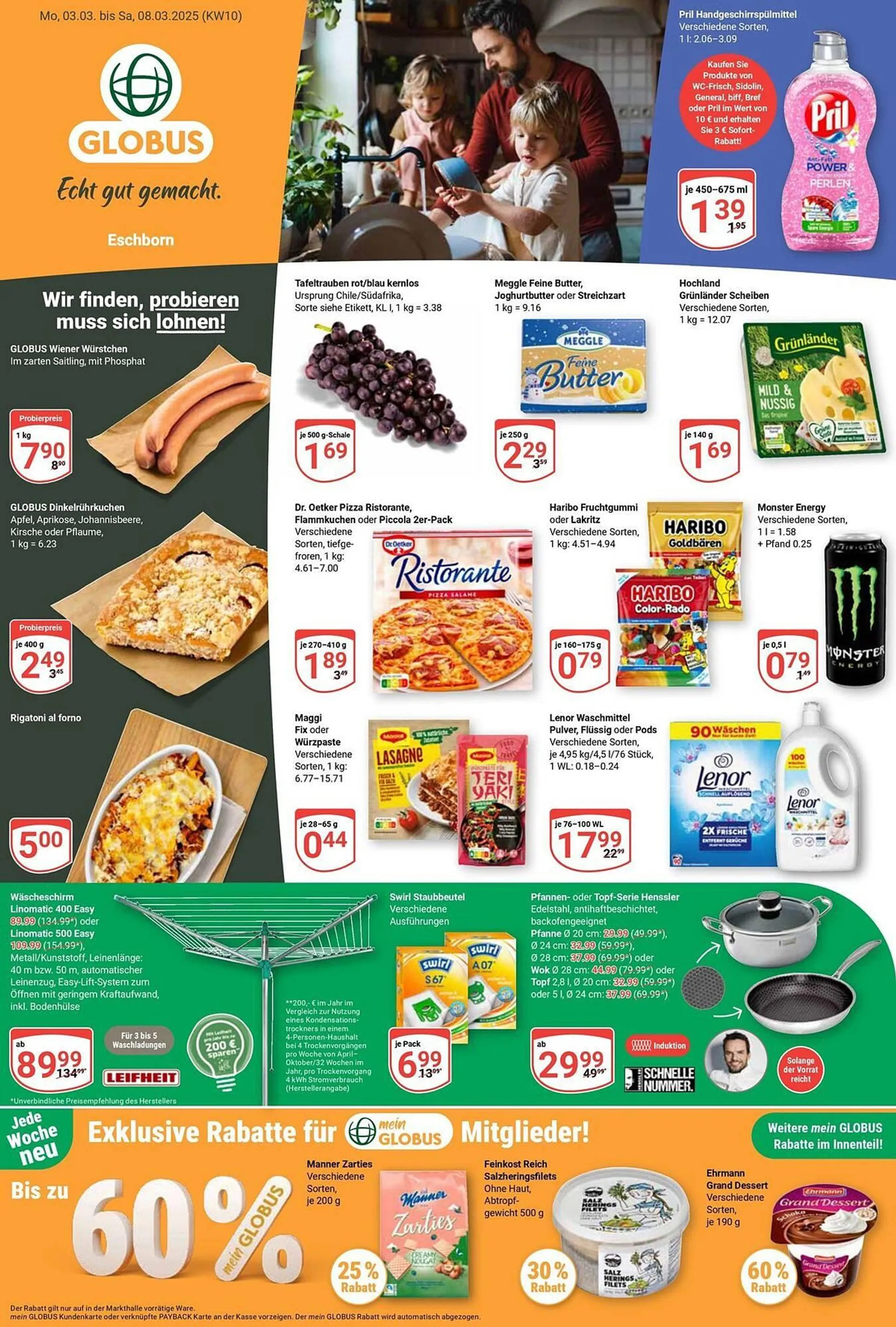 Globus Prospekt von 3. März bis 8. März 2025 - Prospekt seite 1