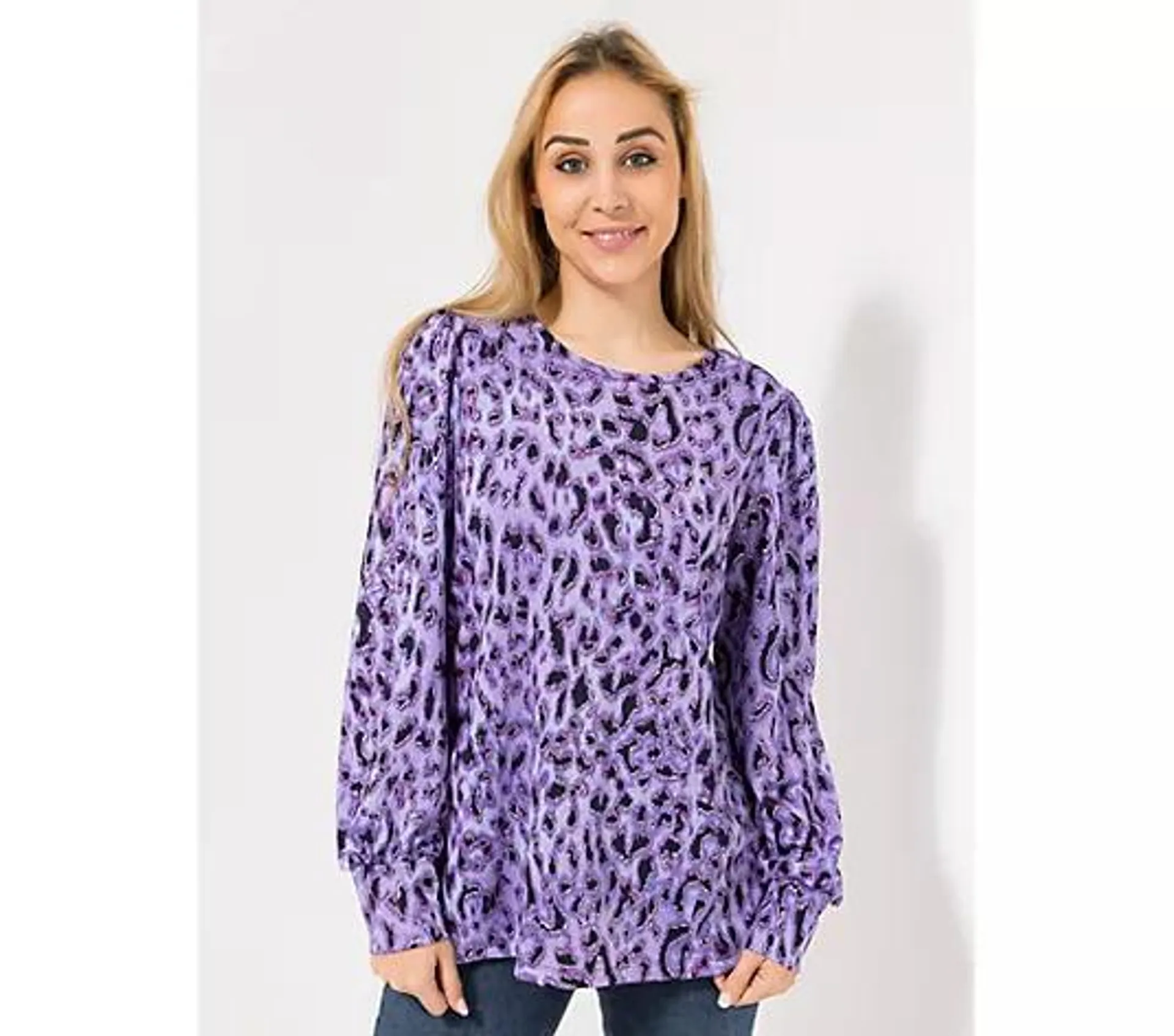 KIM & CO. Shirt, Langarm Brazil Knit Jersey Blusen-Ärmel figurumspielend