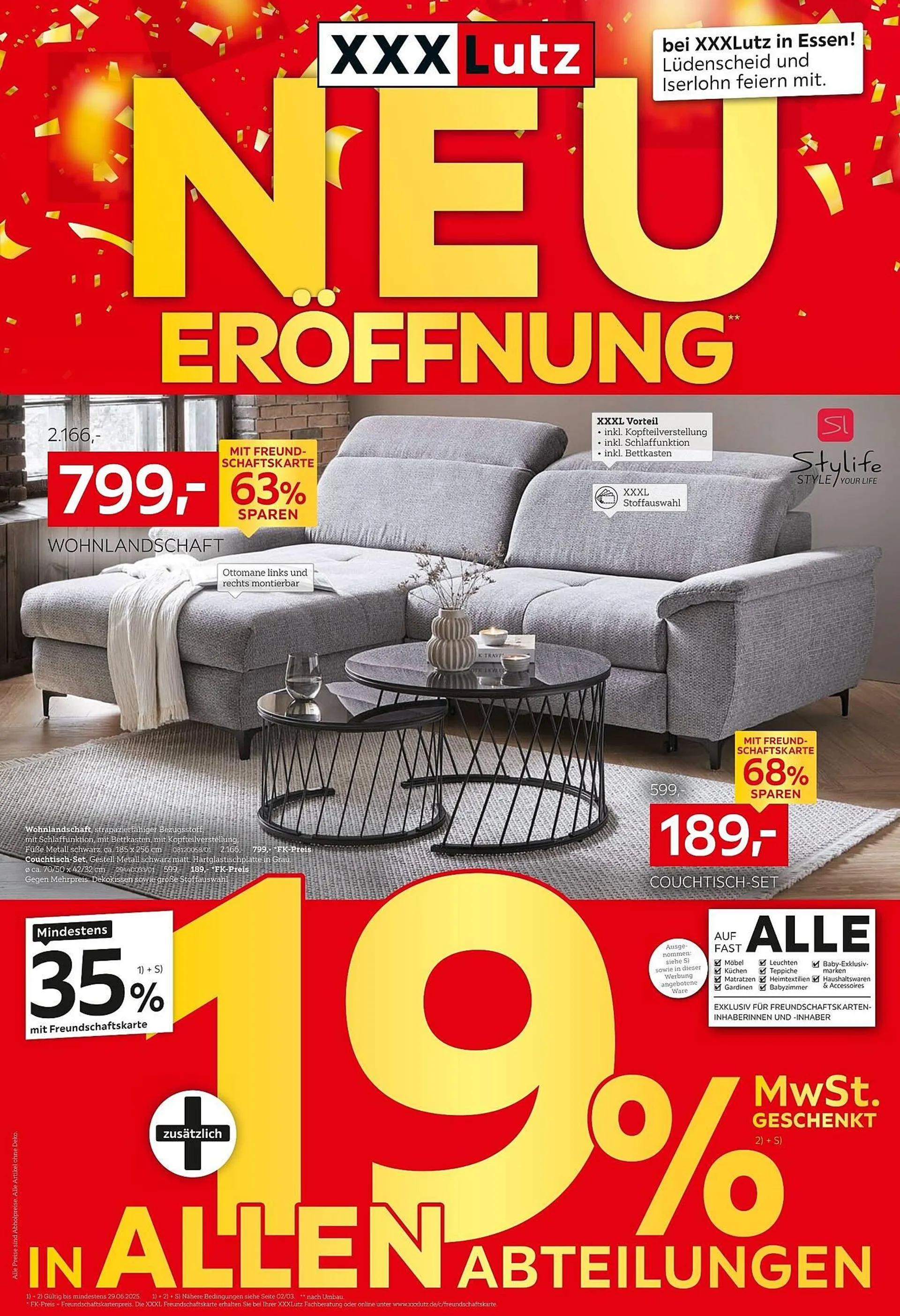 XXXLutz Prospekt von 16. Juni bis 29. Juni 2025 - Prospekt seite 1