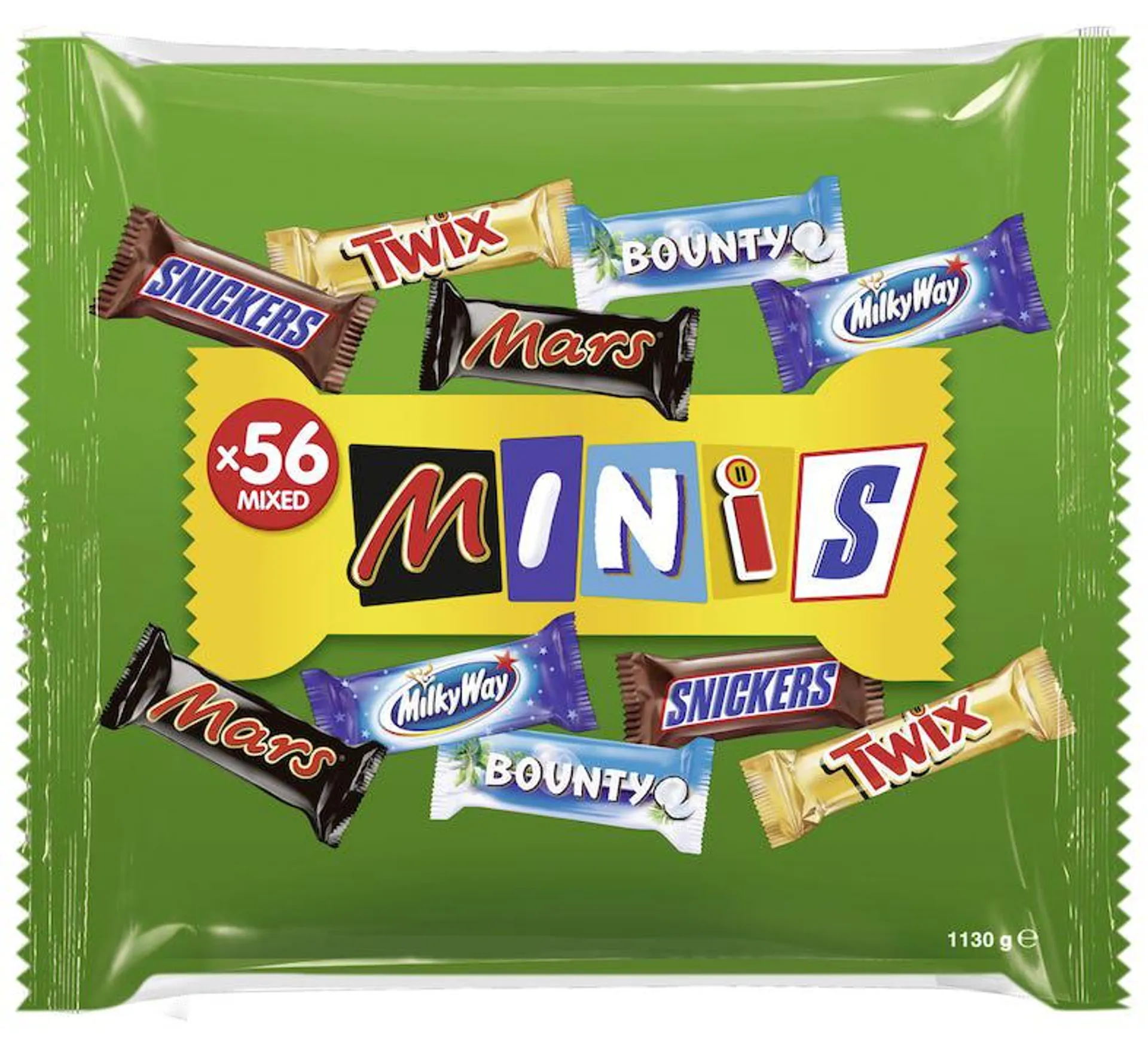 Mars Mixed Minis Schokoladenriegel 56 Portionen (1,13kg)