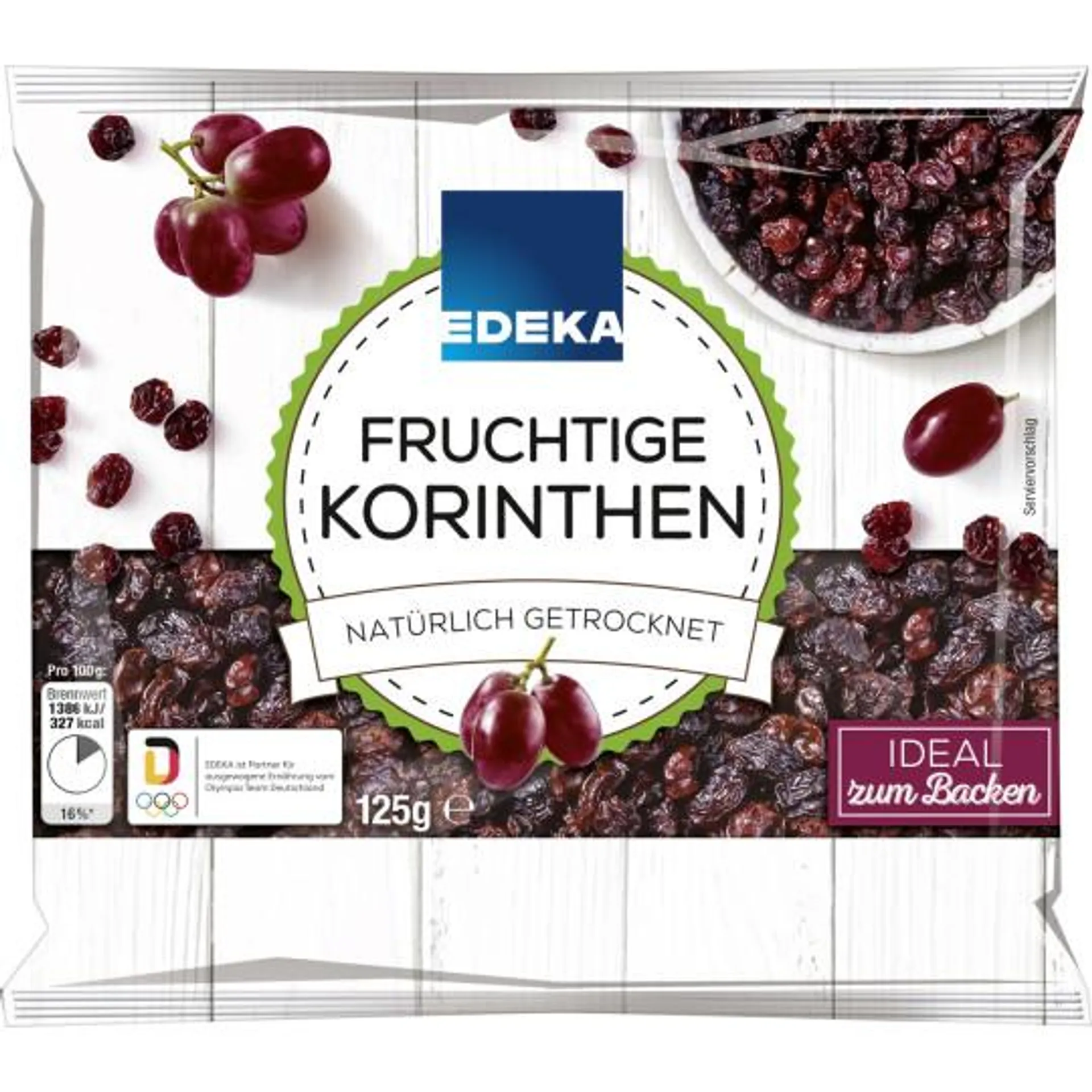 EDEKA Fruchtige Korinthen getrocknet 125G