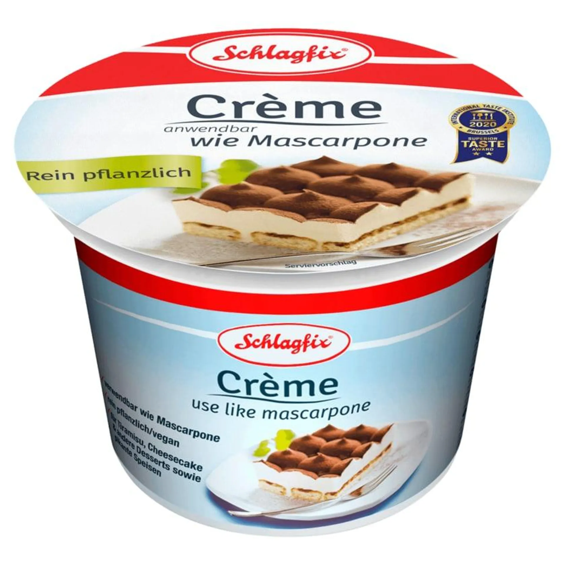 Schlagfix Creme wie Mascarpone vegan 250g