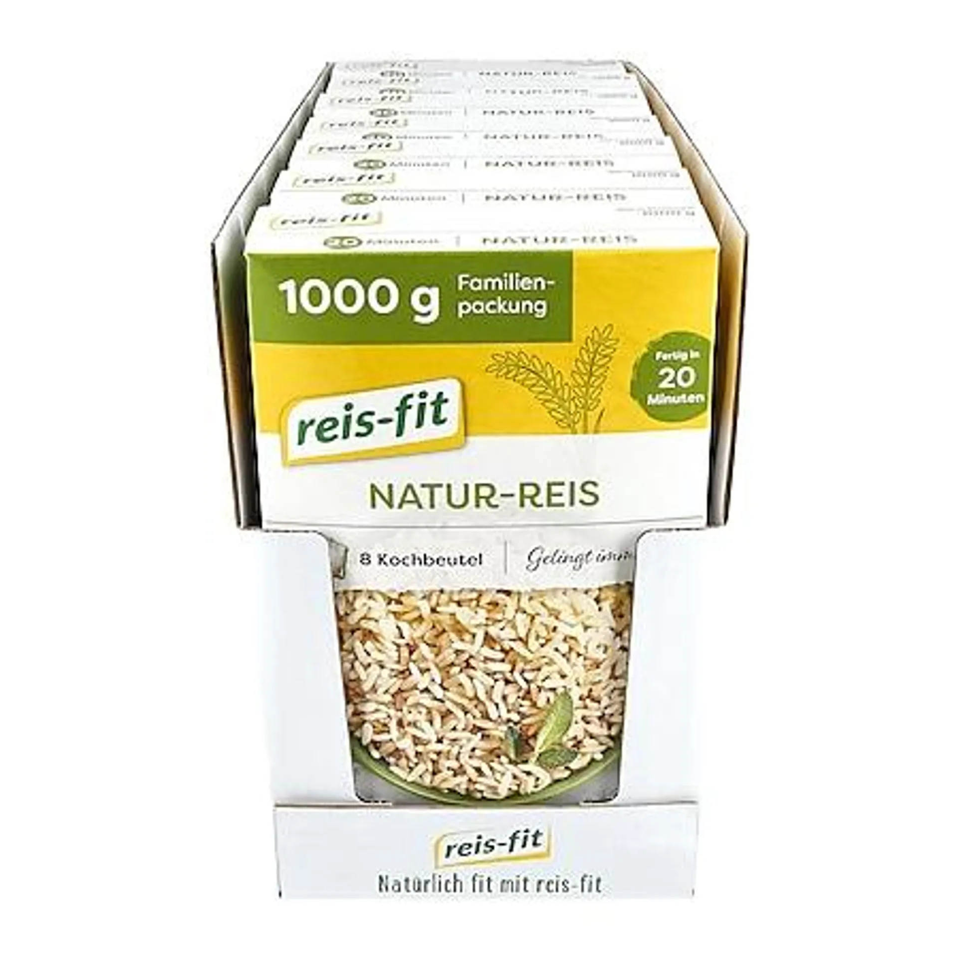 reis-fit Natur Reis 1 kg, 7er Pack