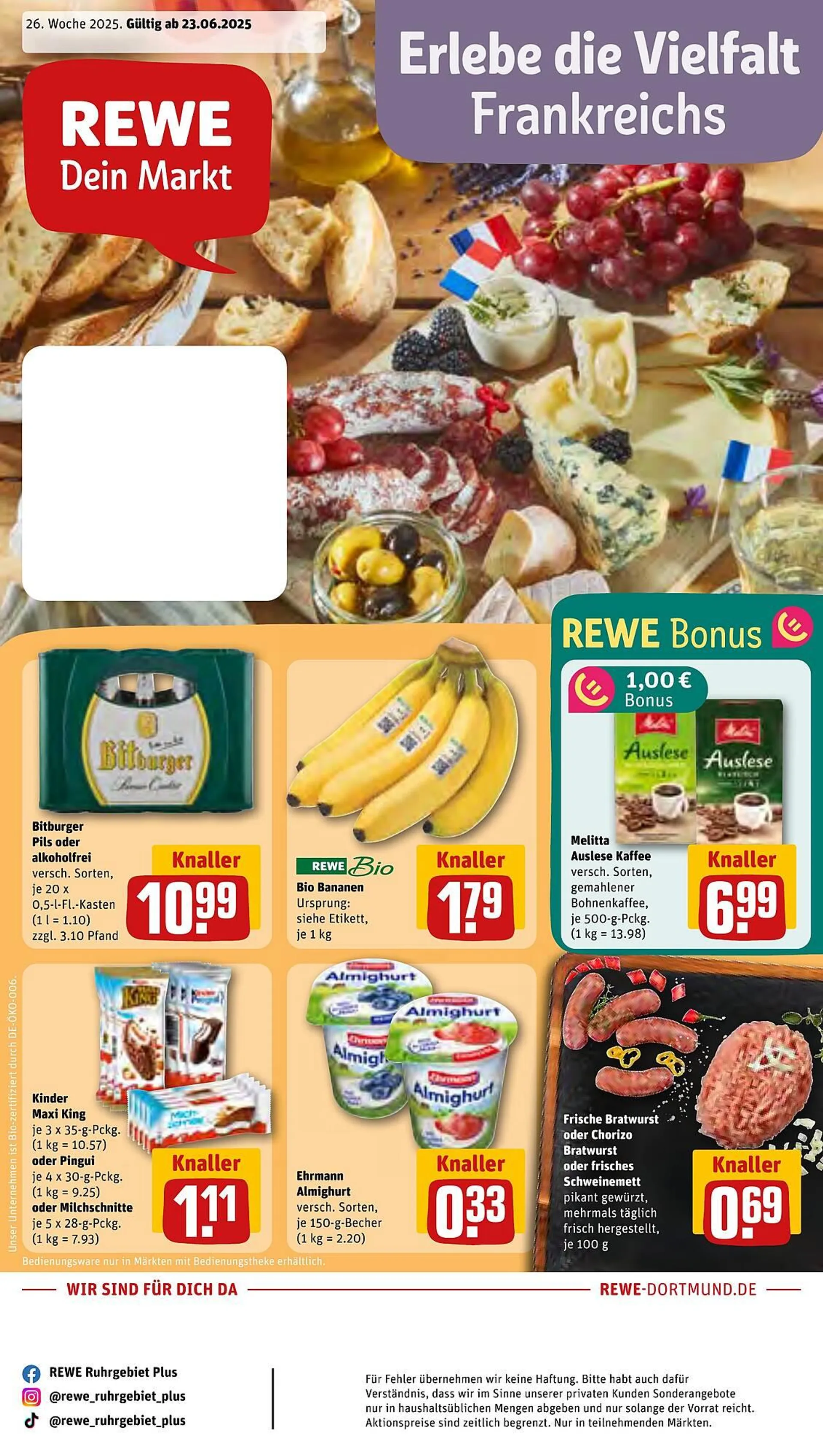 REWE Prospekt von 23. Juni bis 29. Juni 2025 - Prospekt seite 1
