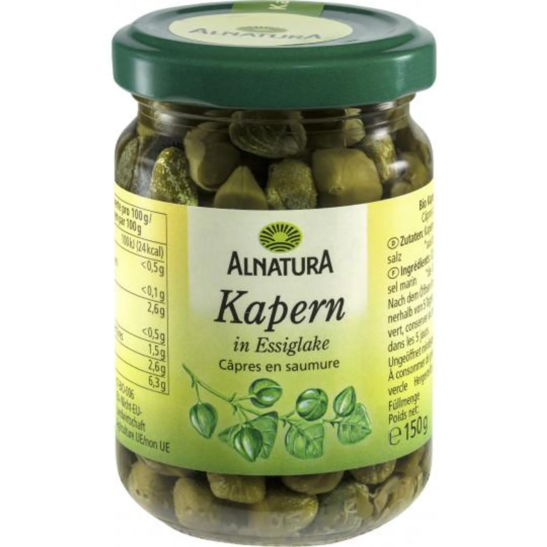 Alnatura Bio Kapern in Essiglake 150G