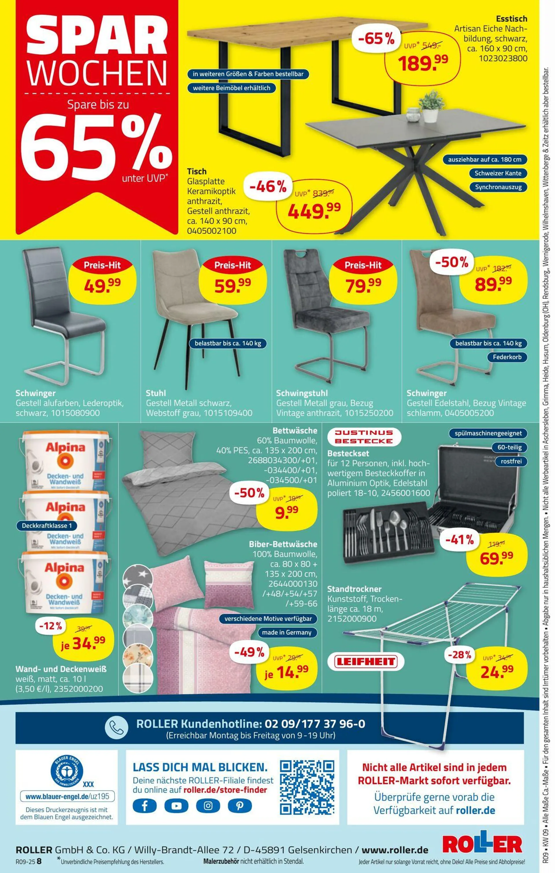 Roller Aktueller Prospekt von 23. Februar bis 1. März 2025 - Prospekt seite 9