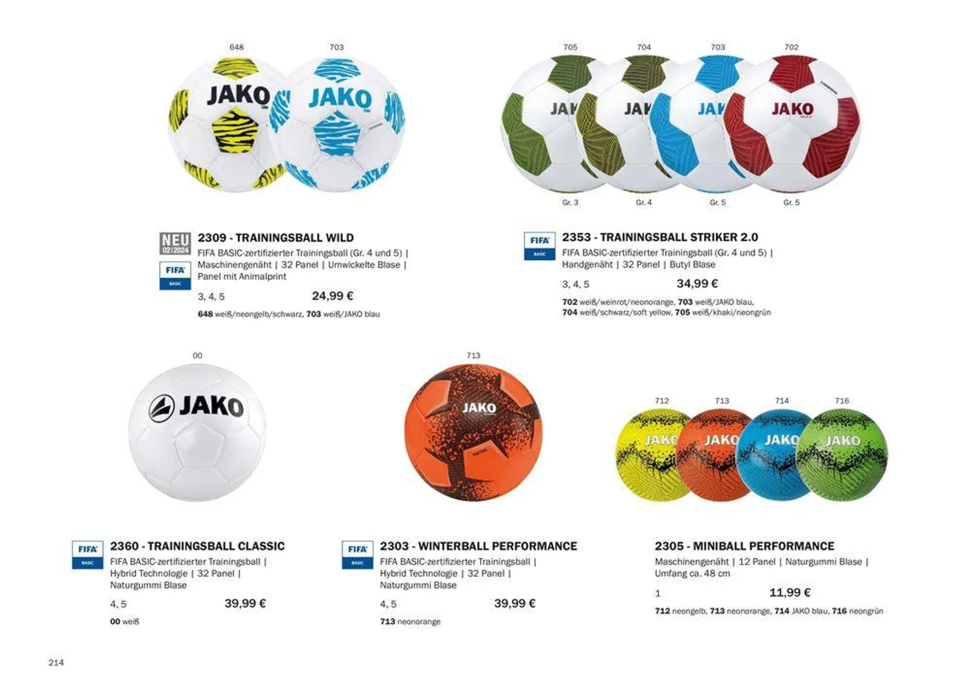 Jako Teamsport 2024 von 9. August bis 31. Dezember 2024 - Prospekt seite 216